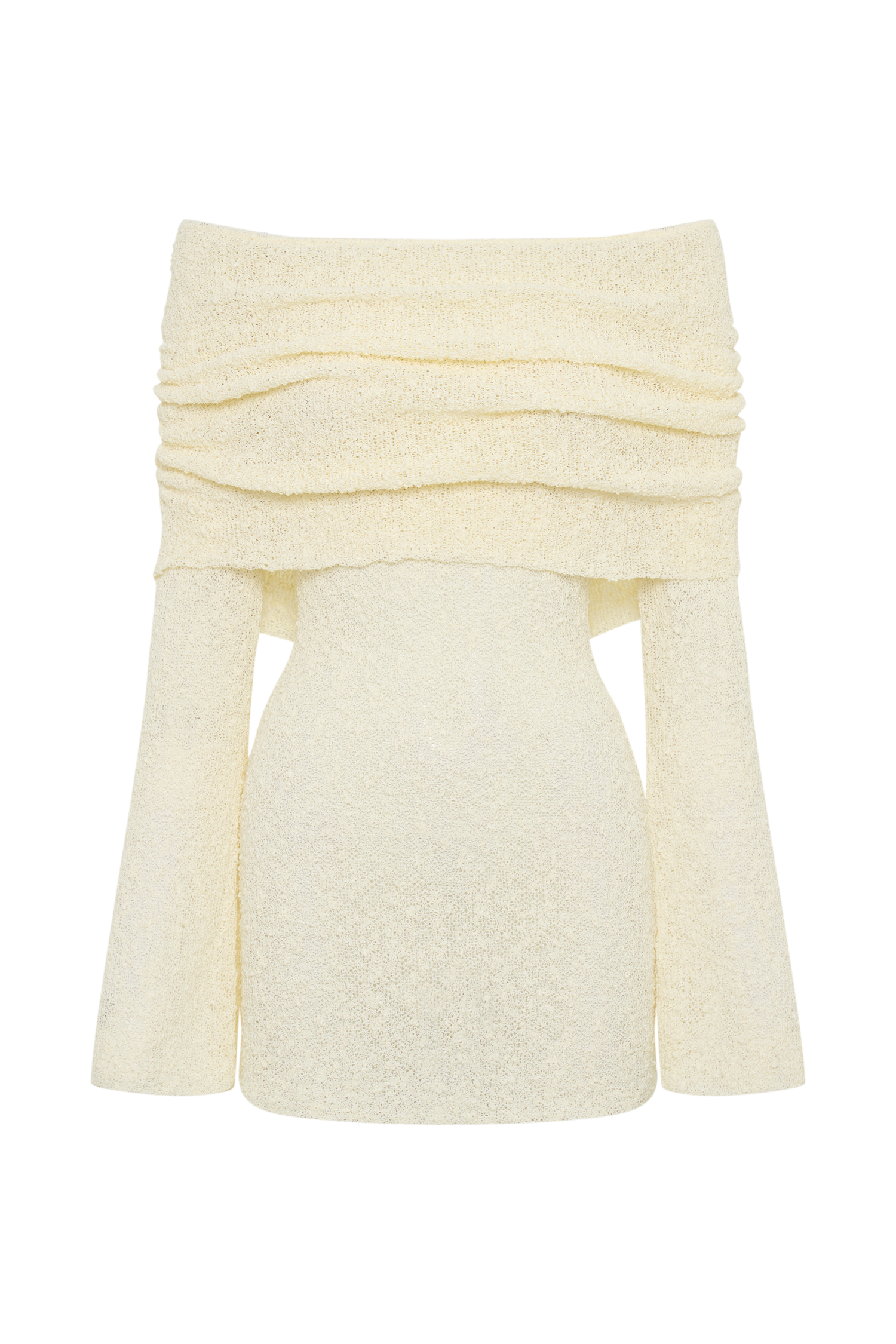 Elegante Off-Shoulder Gebreide Jurk voor Dames