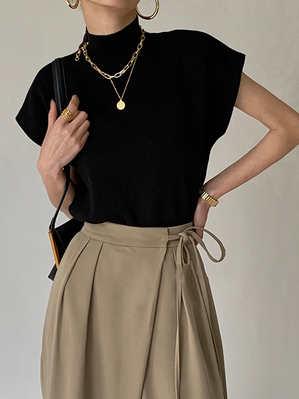Casual Effen Pullover Vest