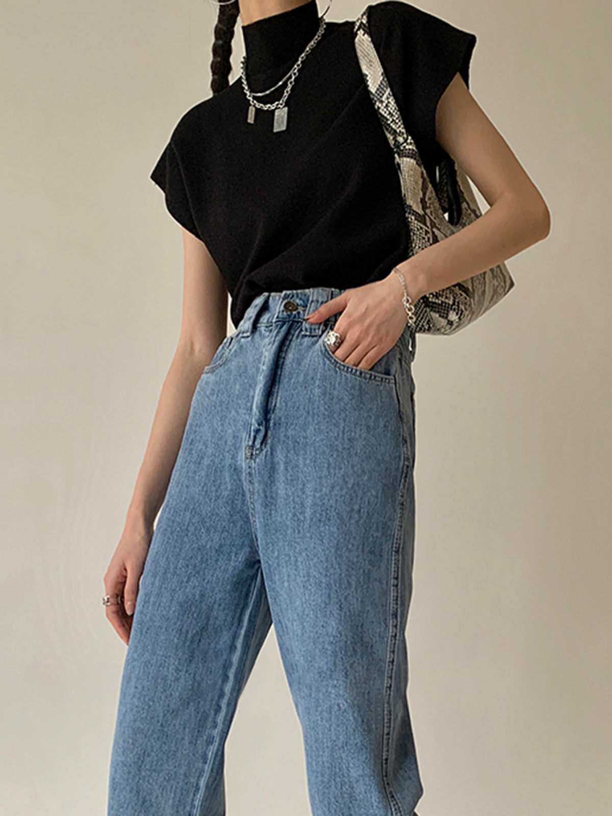 Casual Effen Pullover Vest
