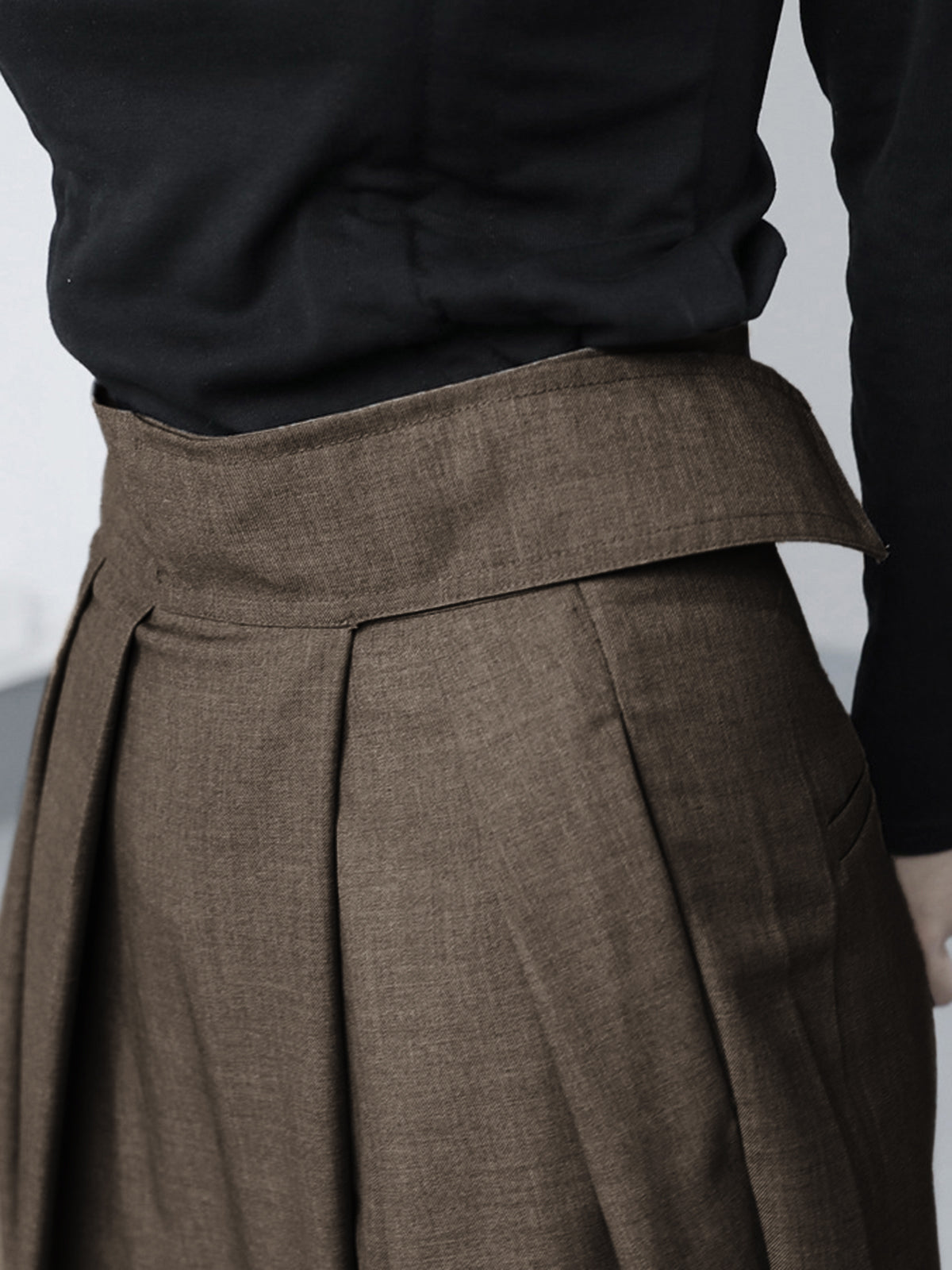 Wijde Pijpen Broek met Klittenbandsluiting