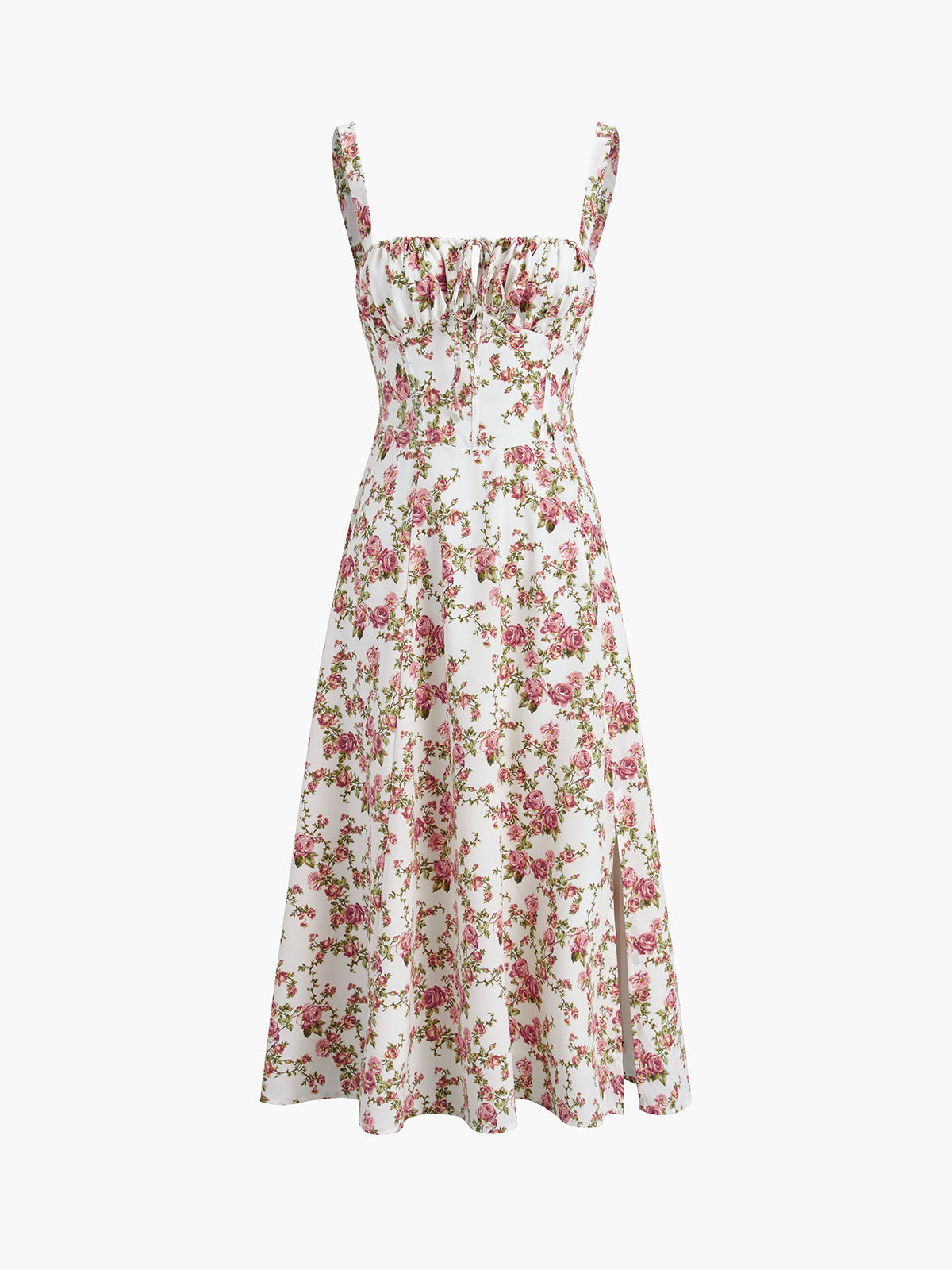 Rozenbloesem Bloemen Midi Zomerjurk