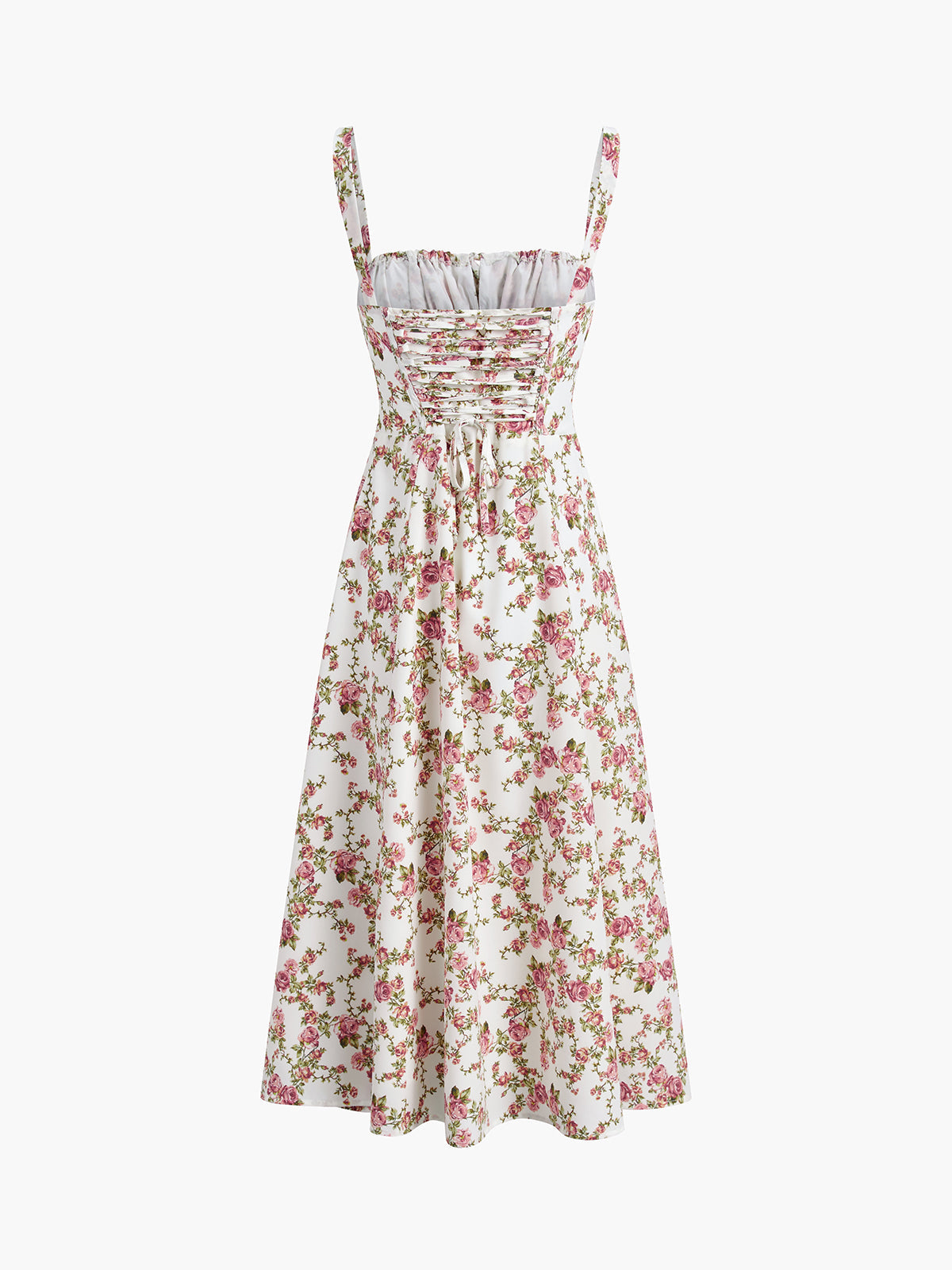 Rozenbloesem Bloemen Midi Zomerjurk