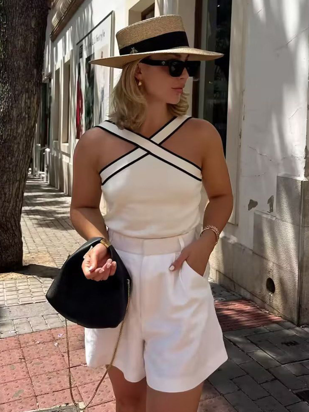 Luxe Bies Top met Schouderbandjes