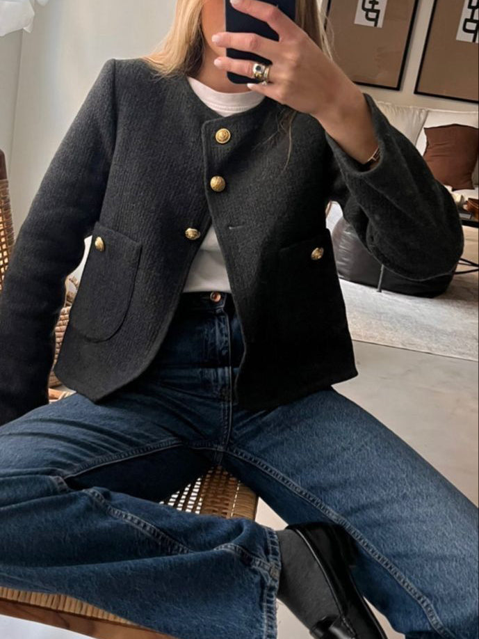 Tweed Blazer in Old Money Stijl
