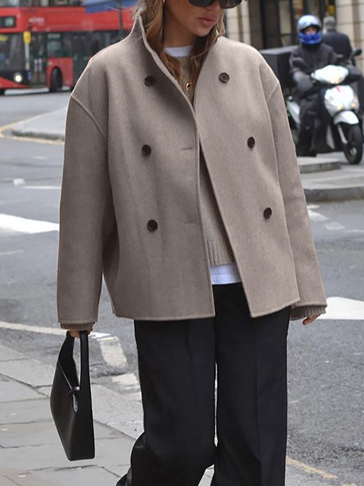 Oversized Jacket met Knopen