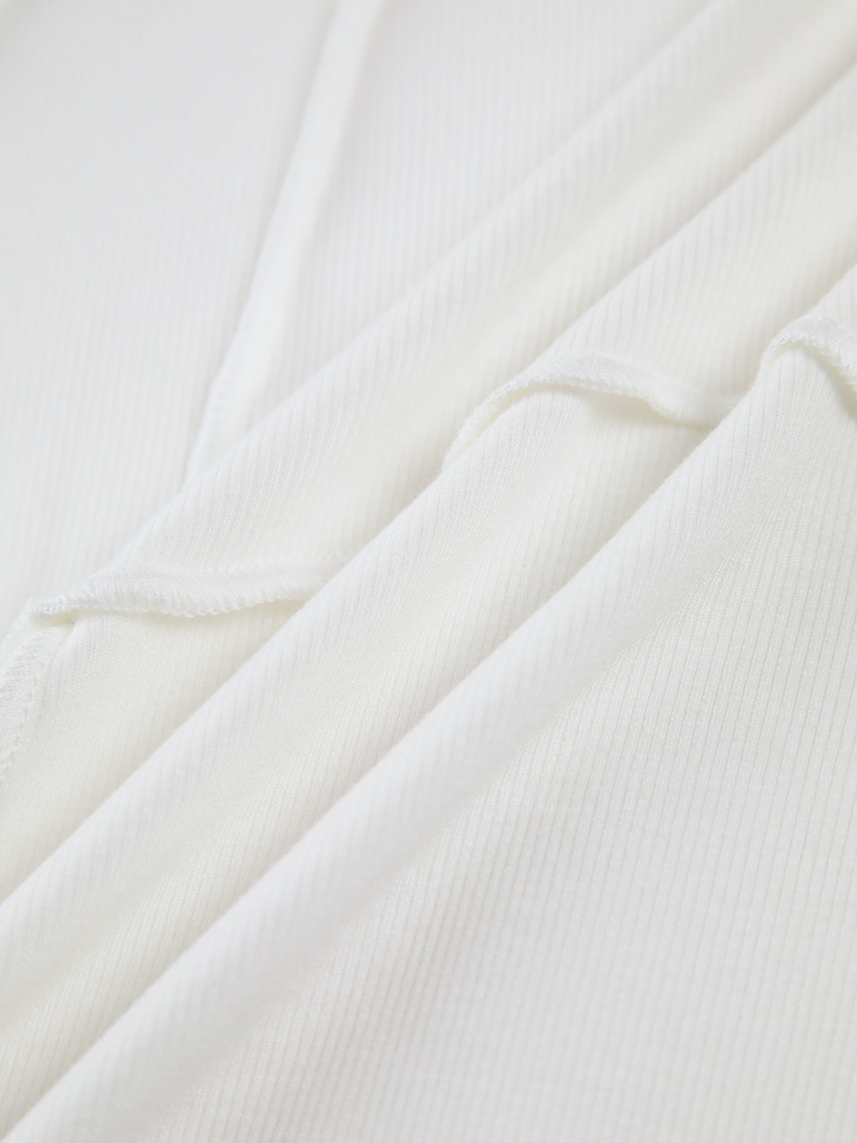 Essentiële Lange Mouw Top met Piping Details