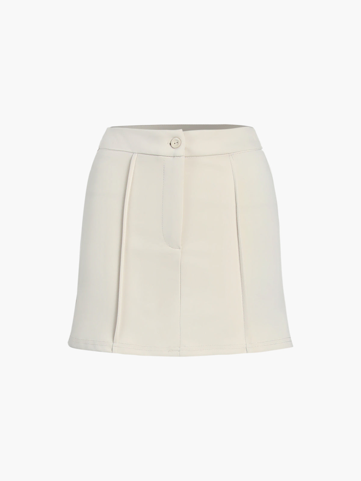 Blazer met Knopen en Halter Nek met Rok Set