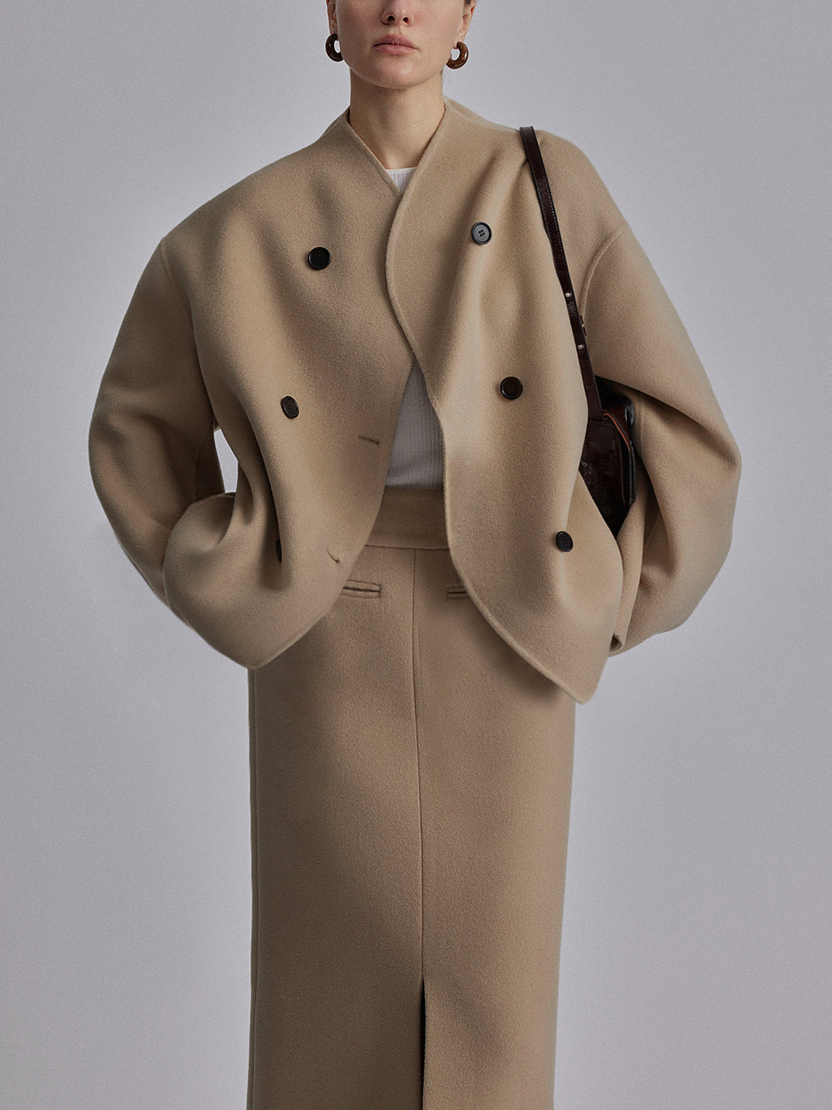 Oversized Jacket met Knopen