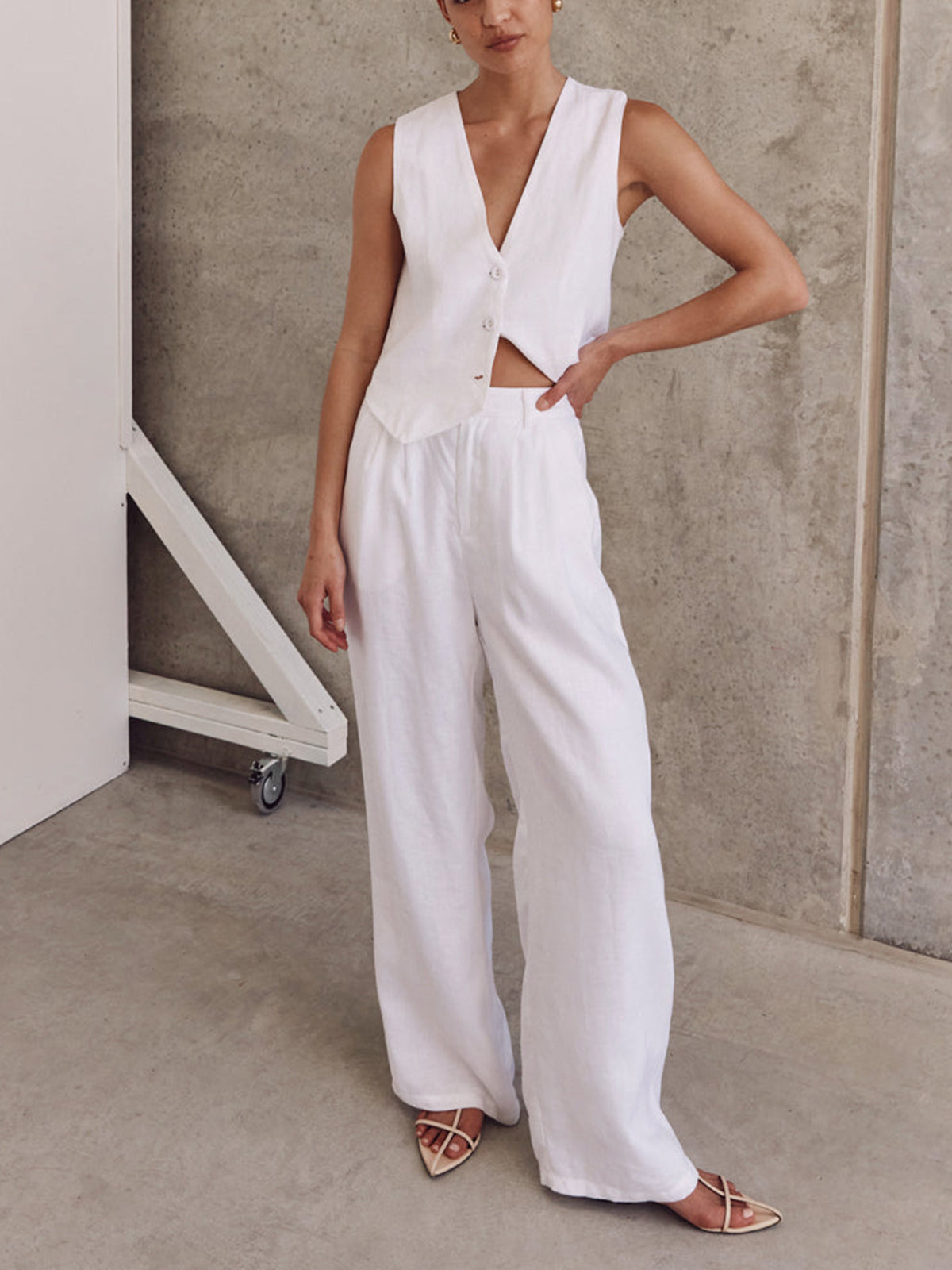 Comfortabele Katoenen Broek Set