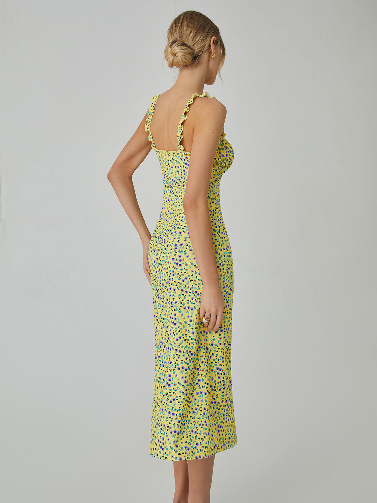 Bohemien Bloemenprint Midi Jurk