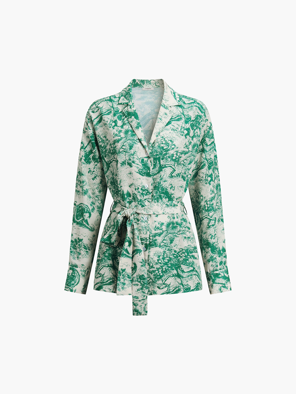 Geprinte Broek met Strik Set