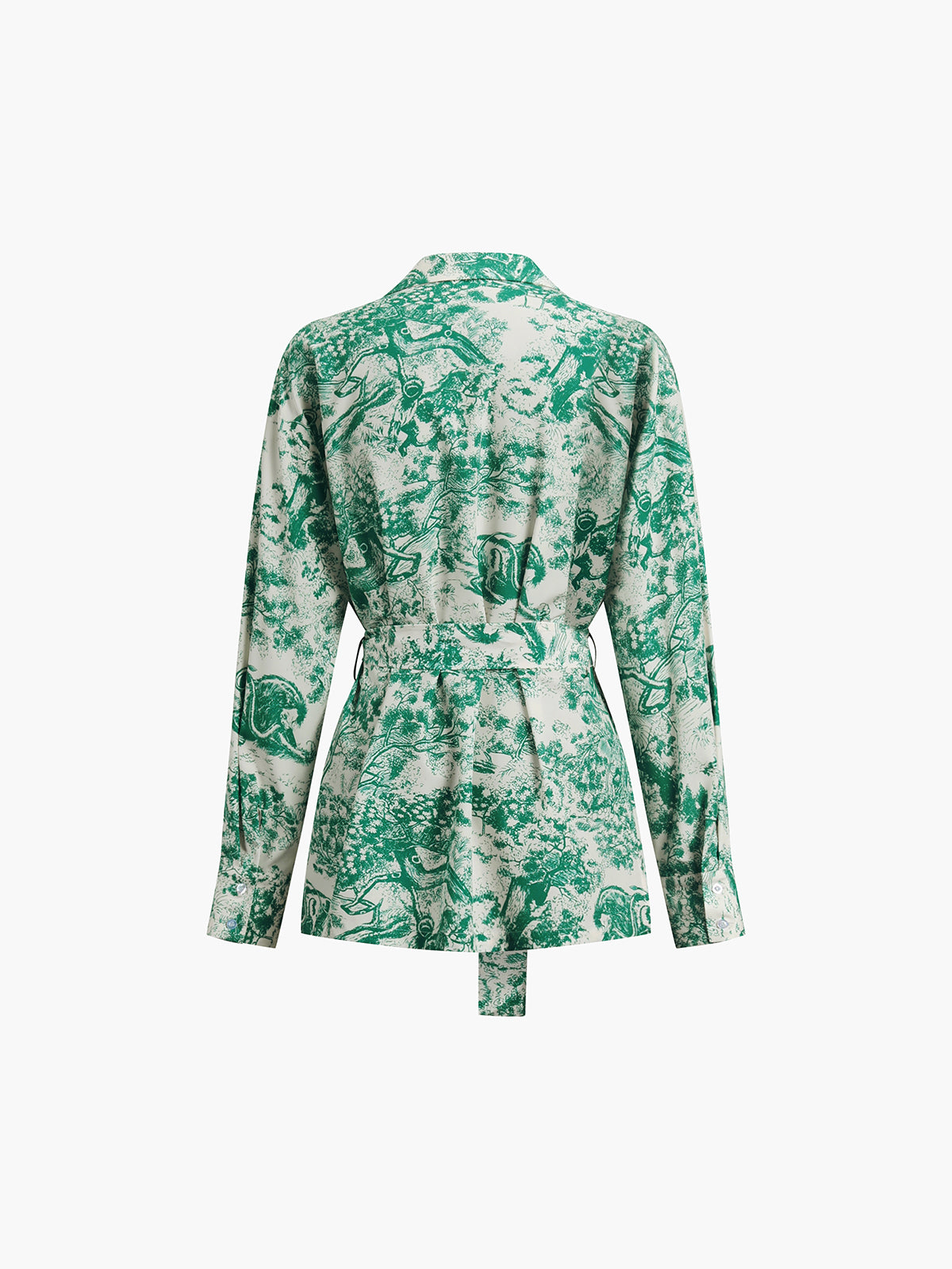 Geprinte Broek met Strik Set