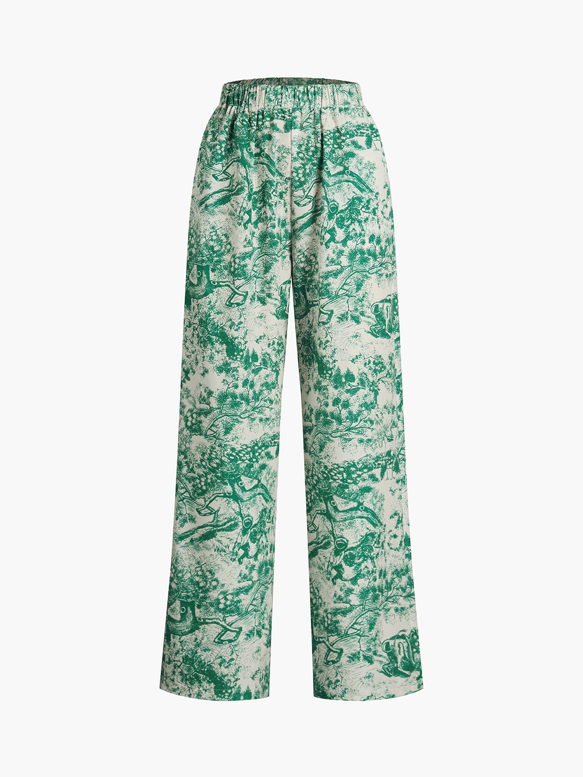 Geprinte Broek met Strik Set