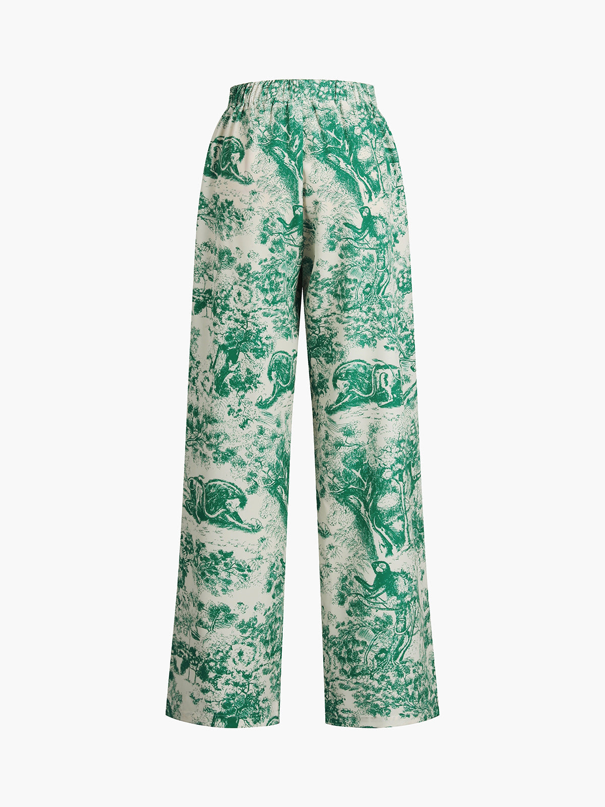 Geprinte Broek met Strik Set