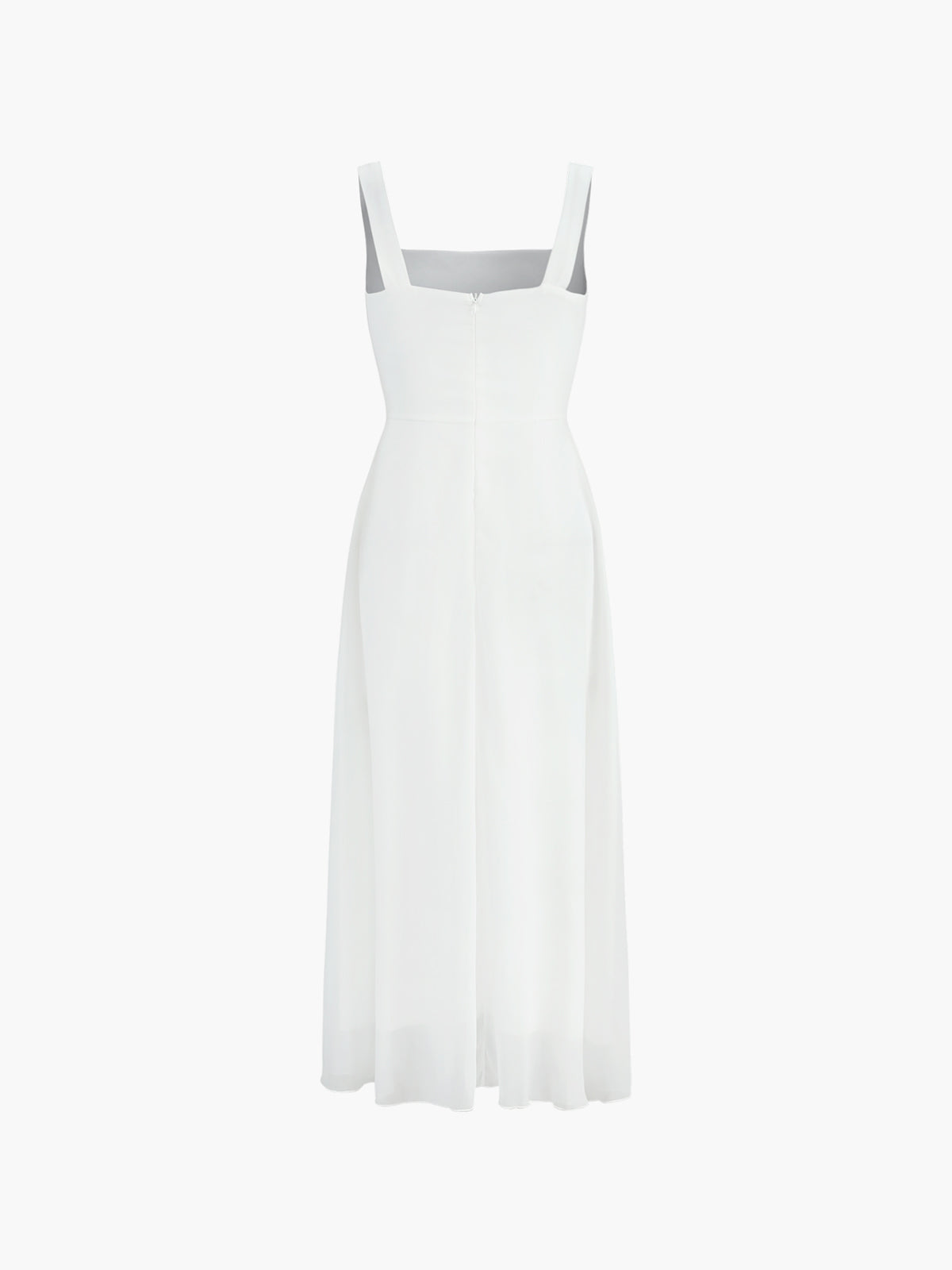 Effen Elegante Lange Cami-jurk