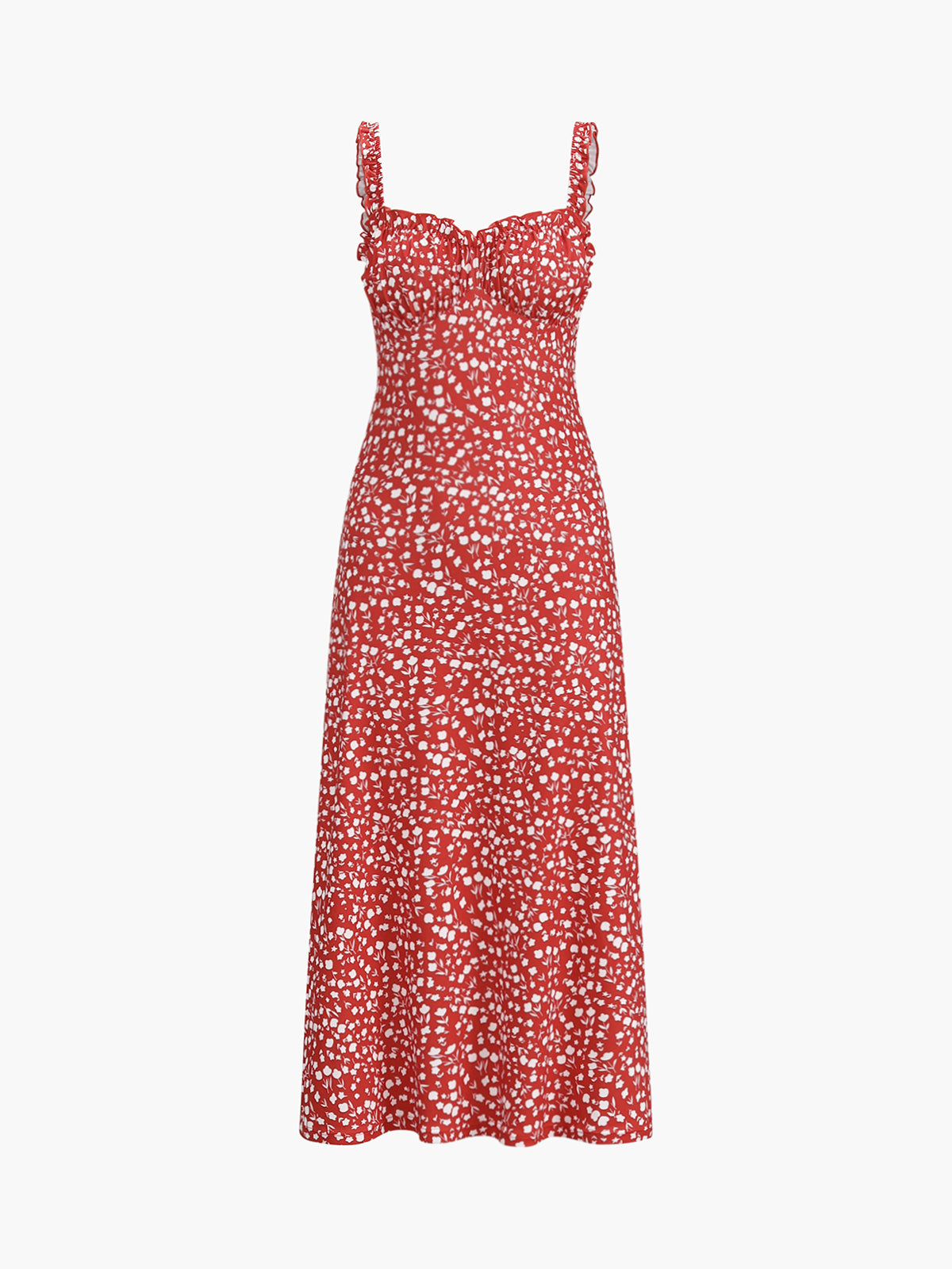 Bohemien Bloemenprint Midi Jurk