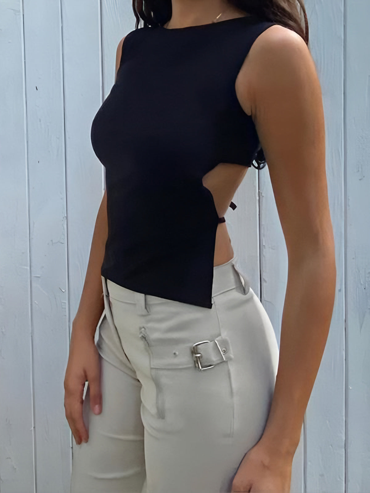 Vrijetijd Knotted Cutout Tanktop