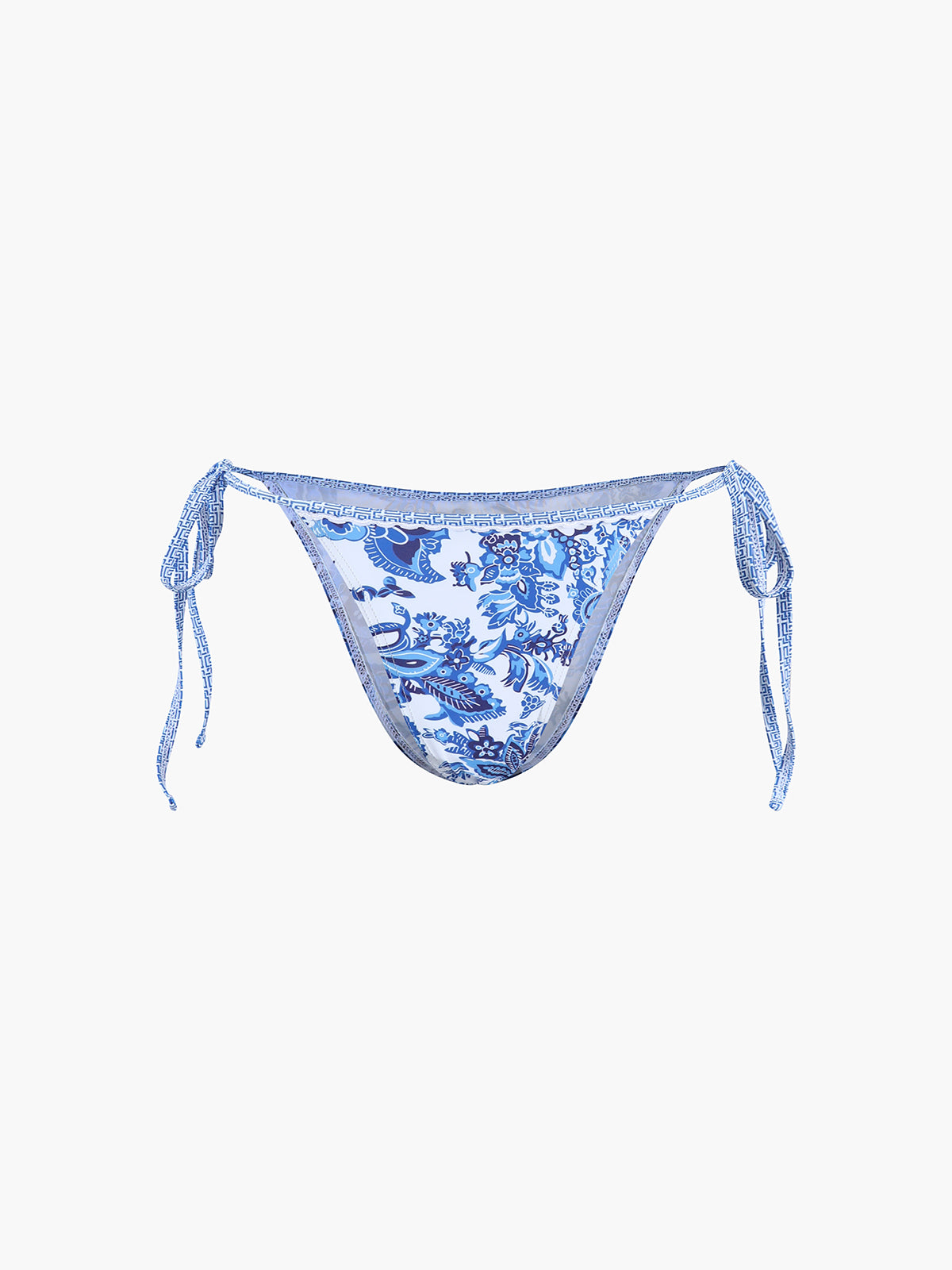 Geprinte Halterbikini met Knoopdetail voor Dames