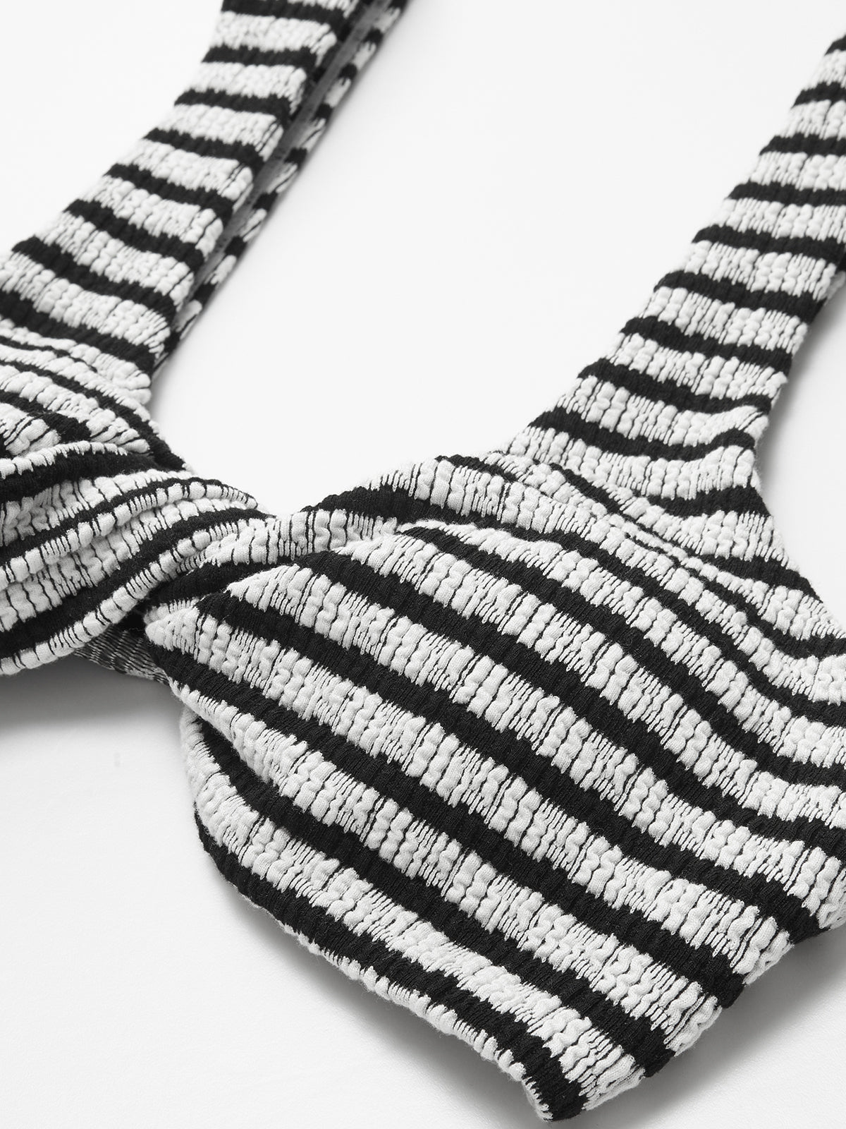 reide Gestreepte Bikini met Knoopdetail voor Dames
