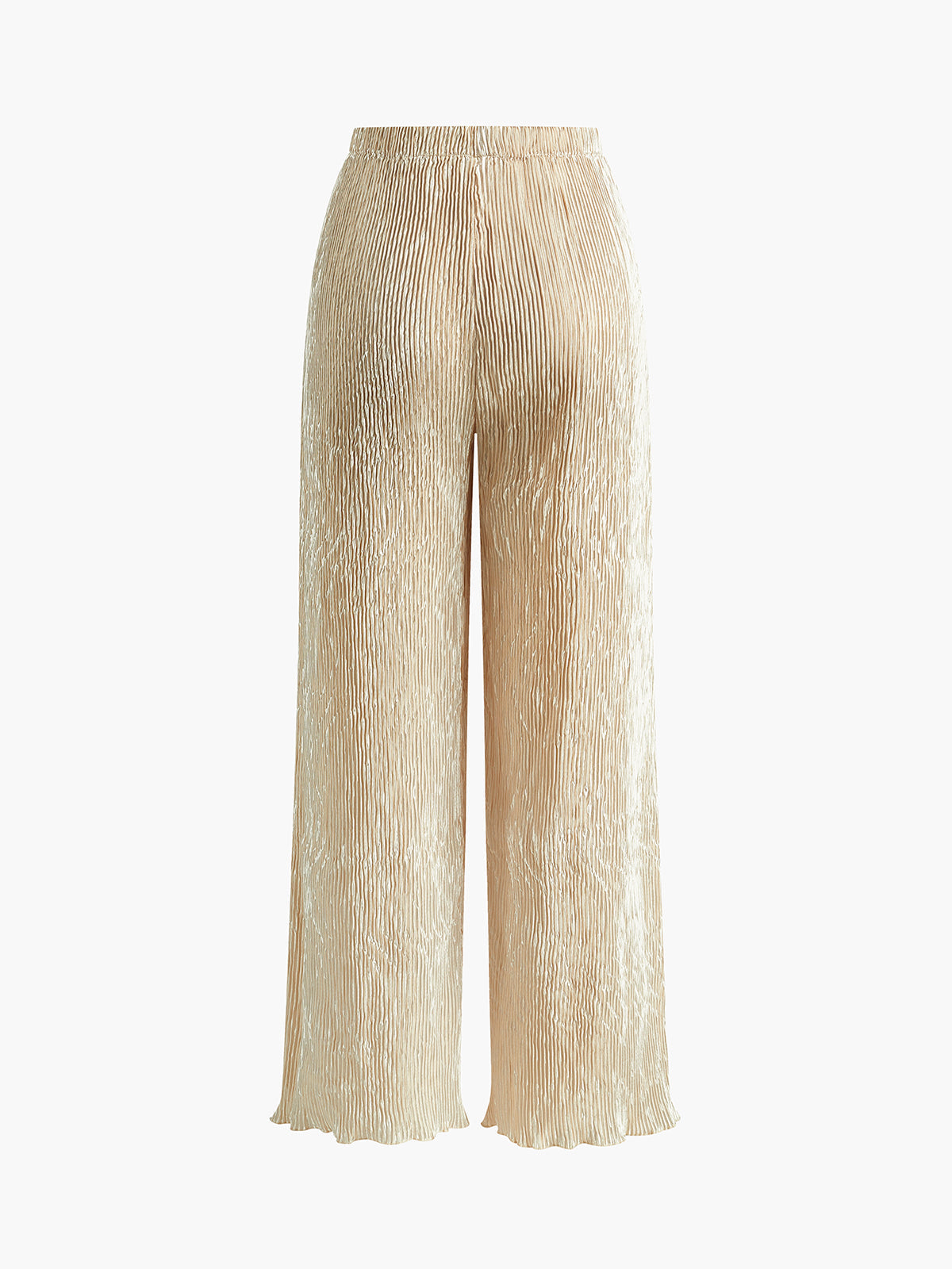 Trendy set van halternek crop top en wijde broek voor dames