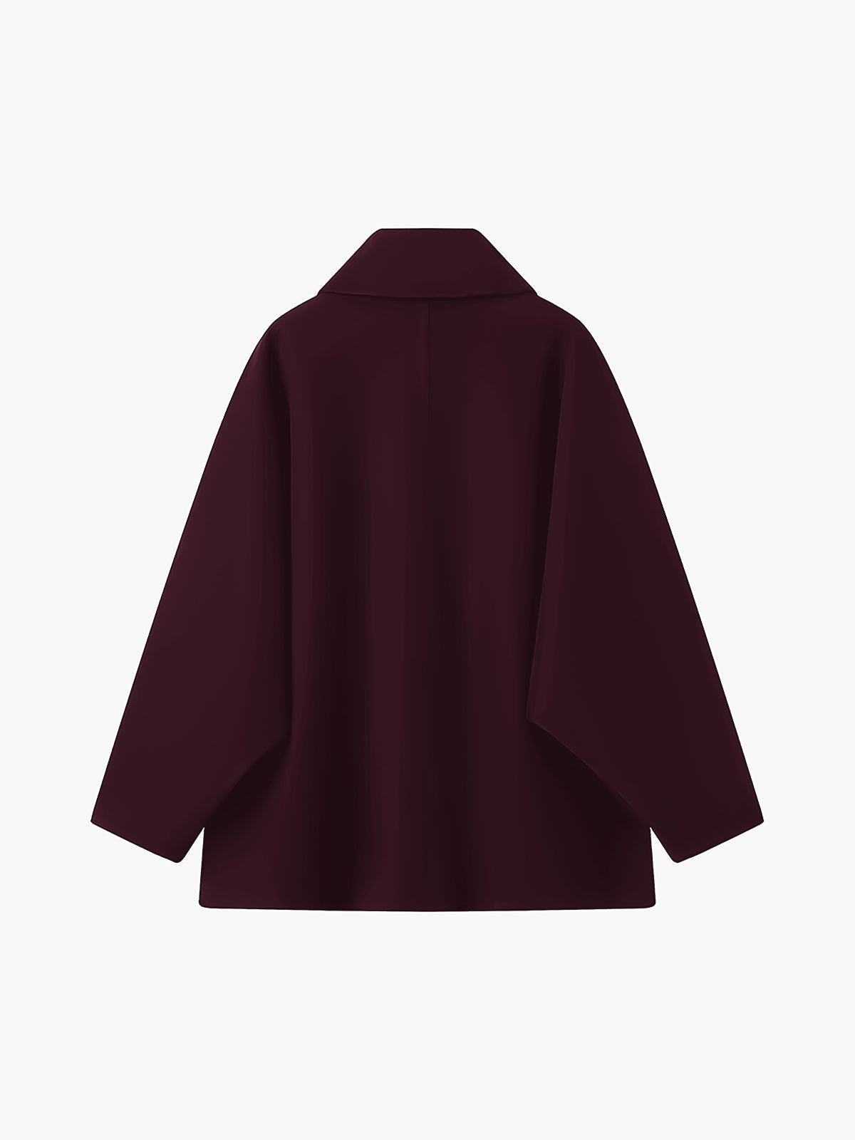 Effen Oversized Jas met Zakknopen
