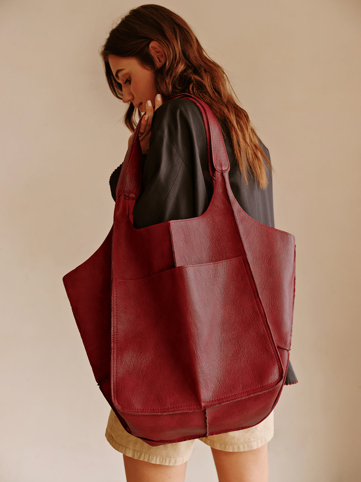 Elise Oversized Compartment Tas