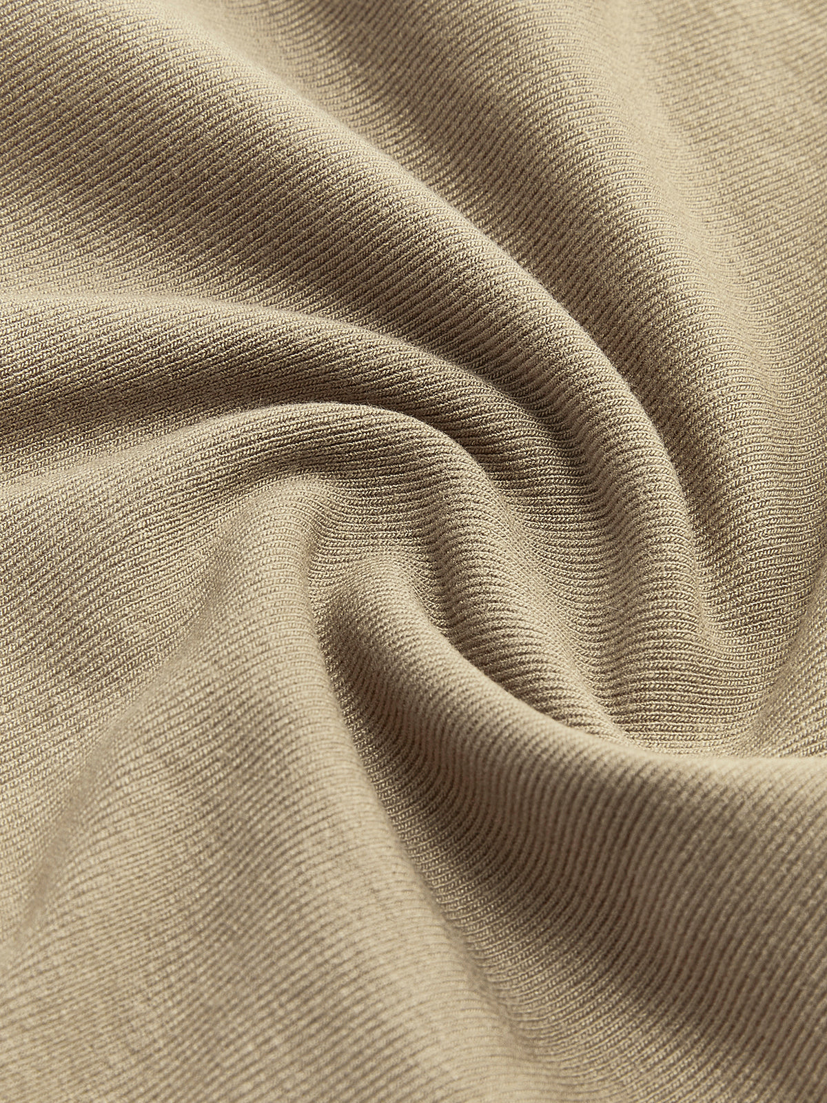Asymmetrisch Geribbeld Gebreid Shirt met Lange Mouwen