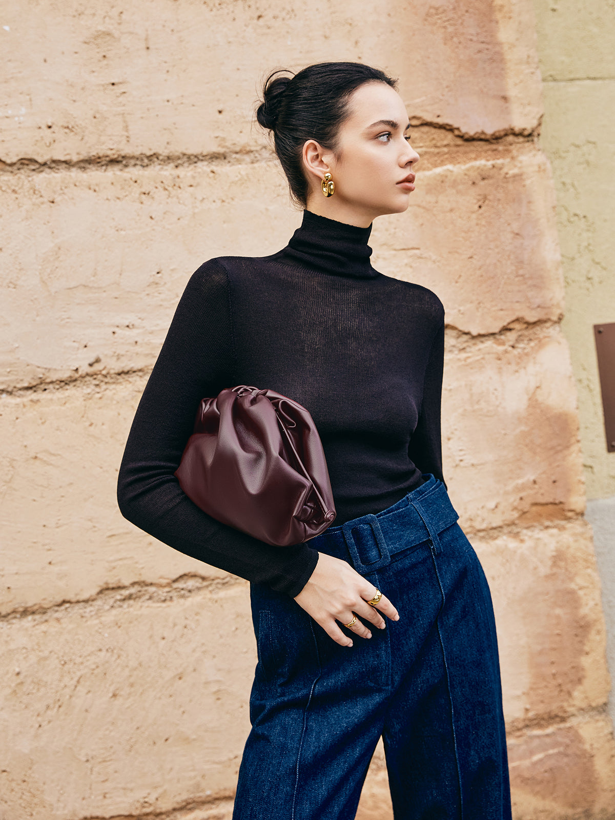 Selena Trekkoord Clutch Tas