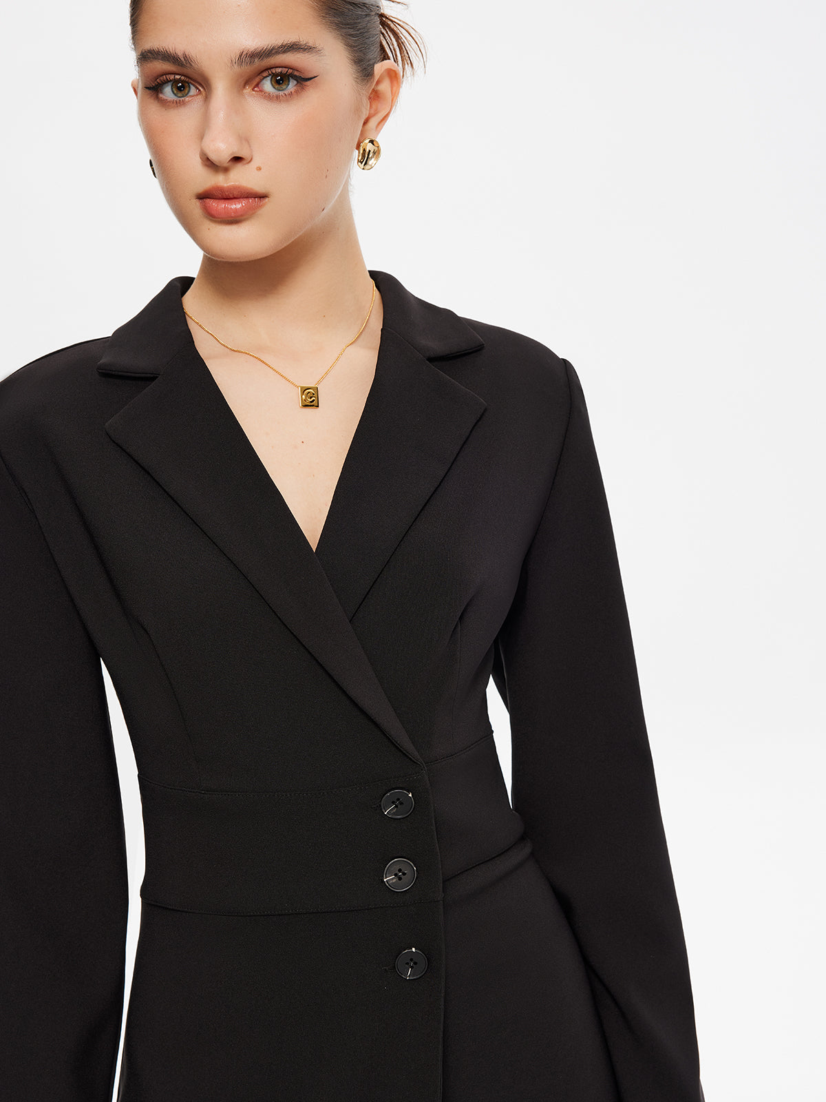 Elysia Blazer Korte Jurk met Lange Mouwen