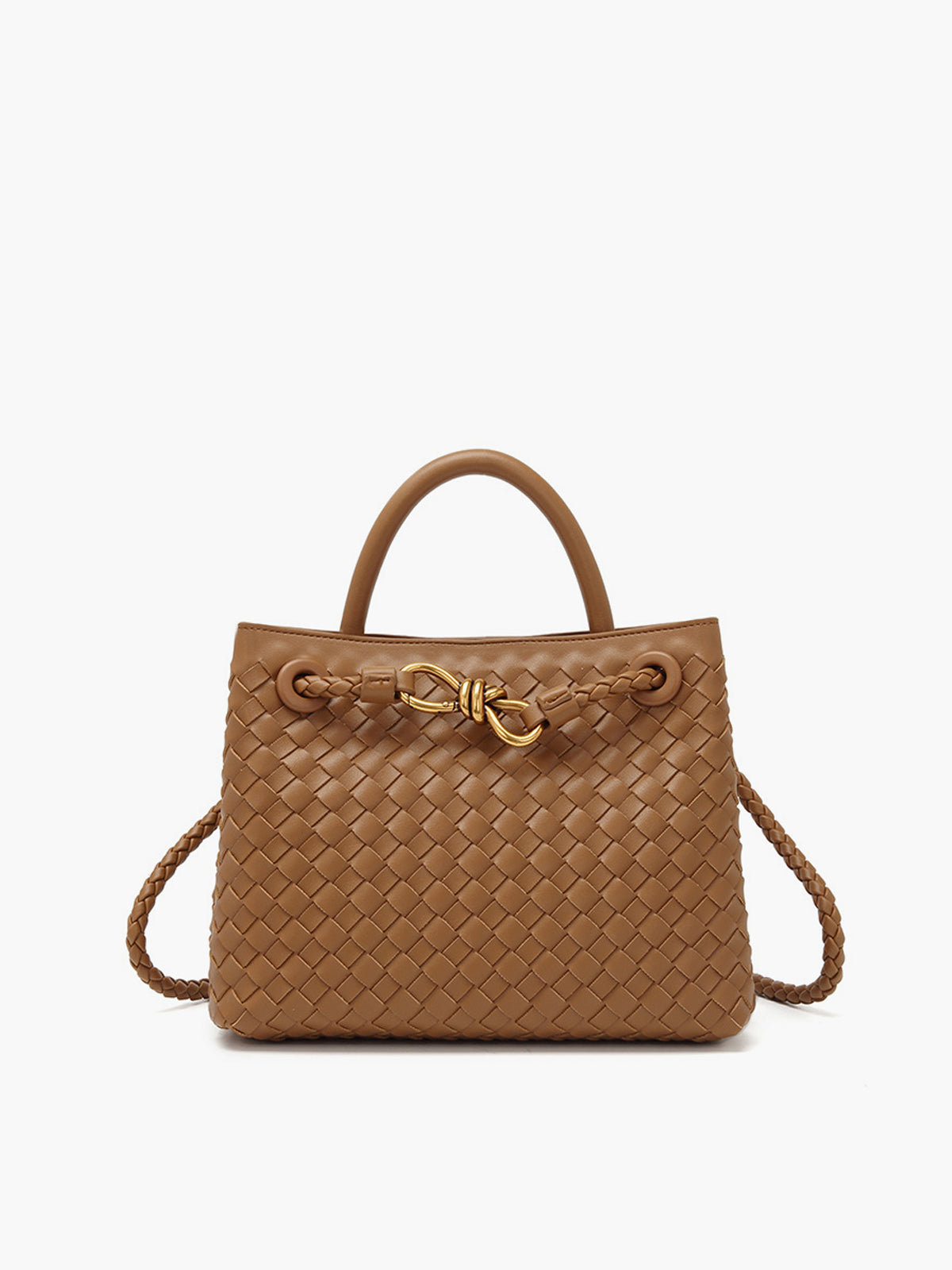 Tas met Metaal Twist Detail en Elegant Handvat