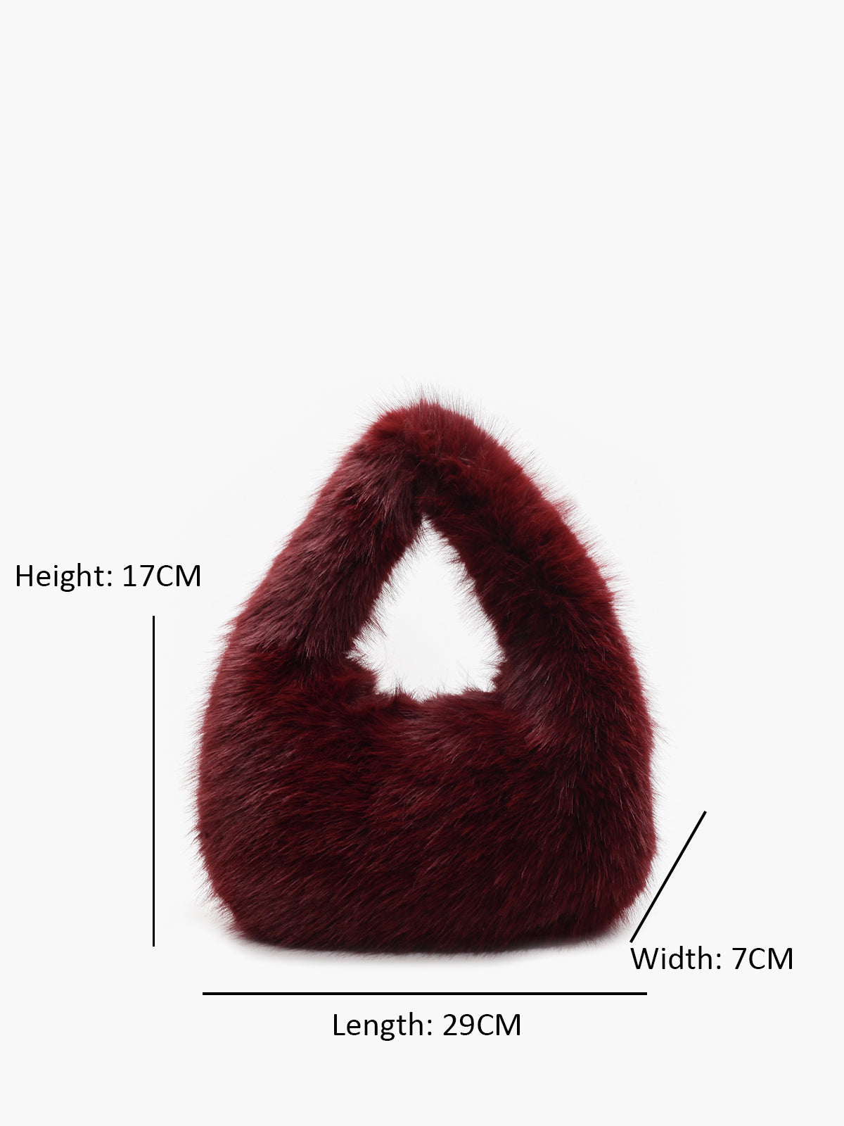 Sienna Ronde Fuzzy Tas