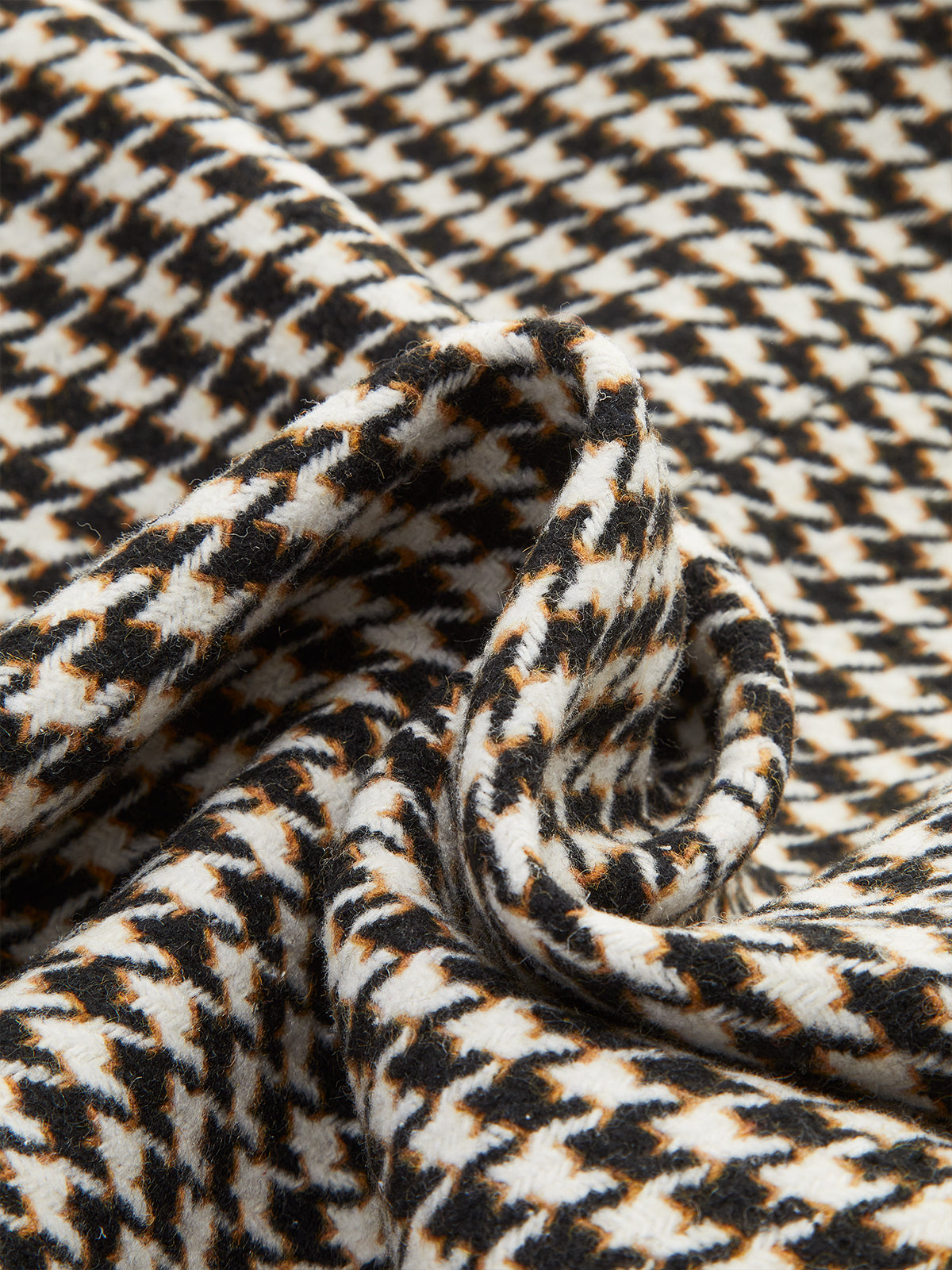 Houndstooth Blazer met Split en Riem