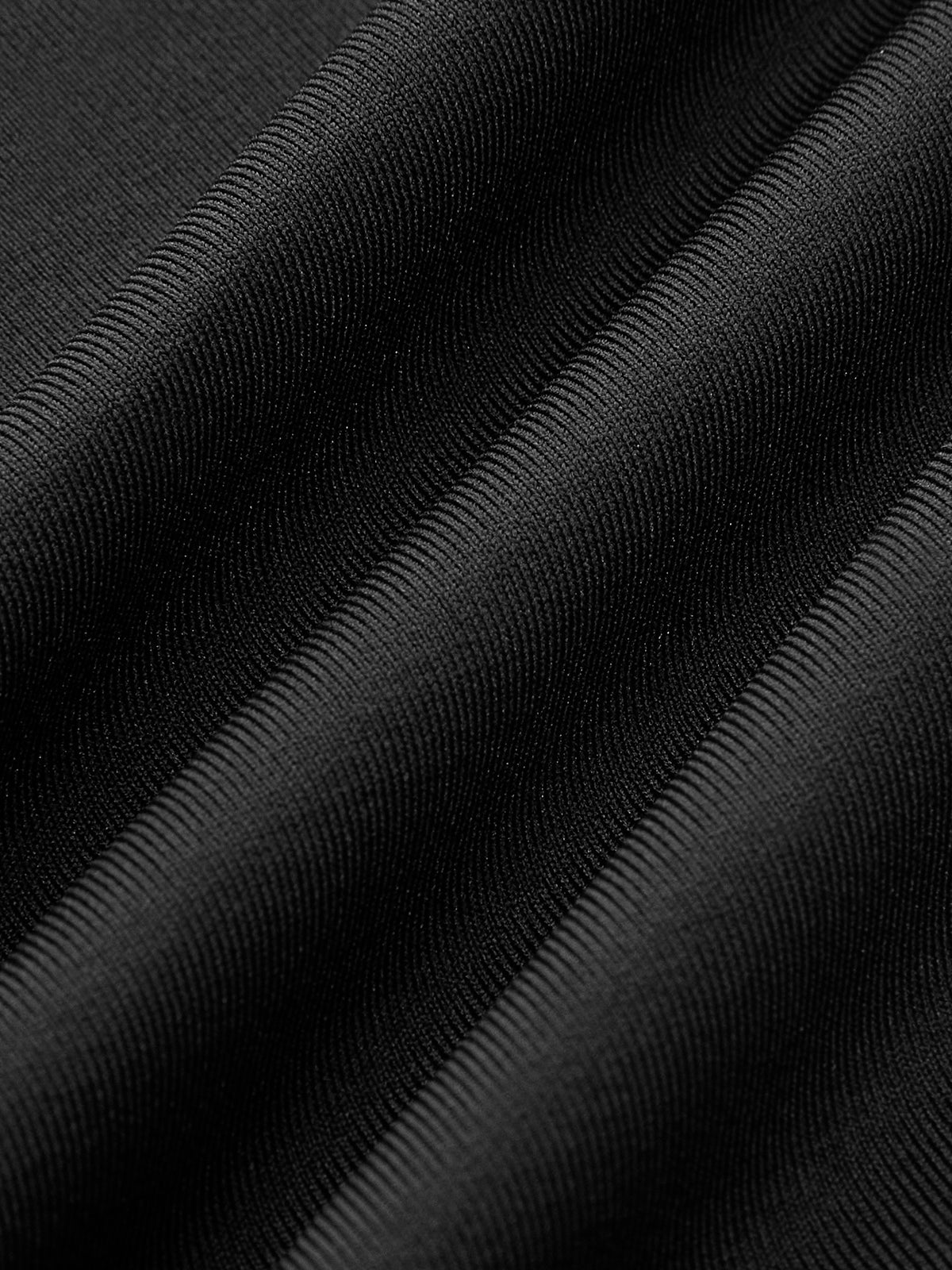 Jersey Plissé Jurk Met Split