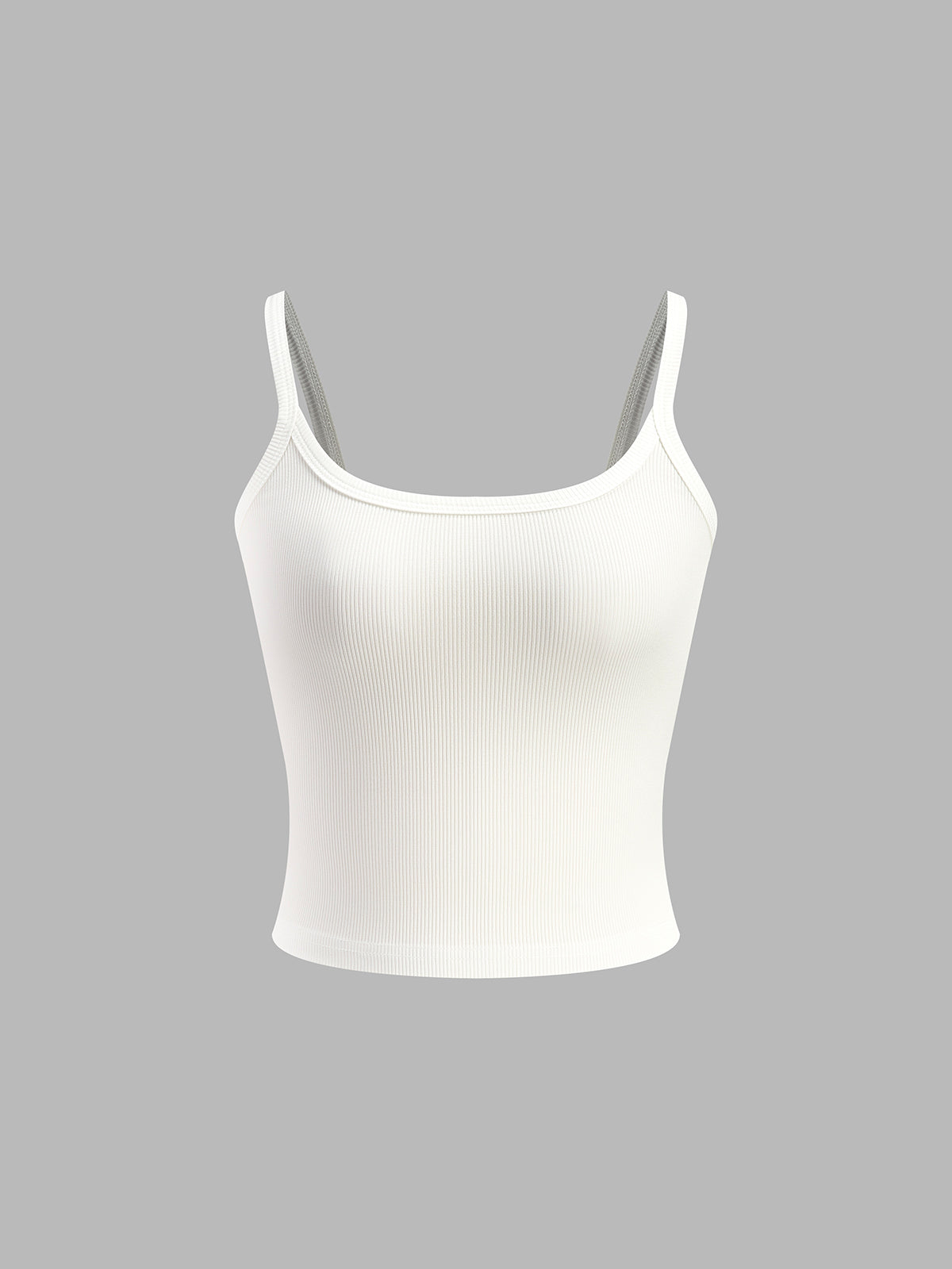 Geribbelde Casual Cami Top