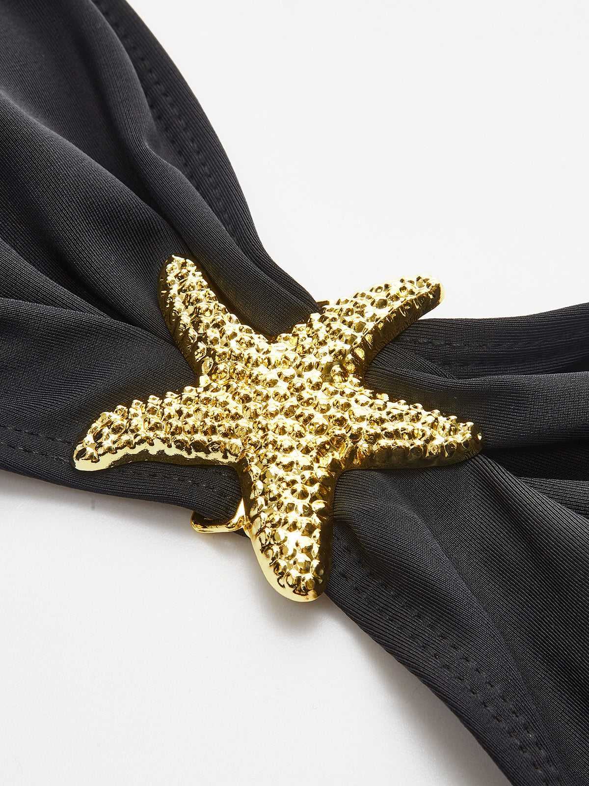 Bandeau Bikini met Zeesterdetail en Mesh Rokje voor Dames