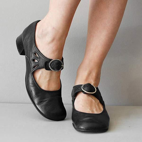 Klassieke leren sandalen voor dames