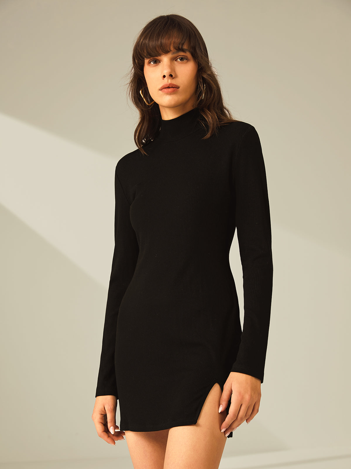 Tessa Turtleneck Mini Jurk