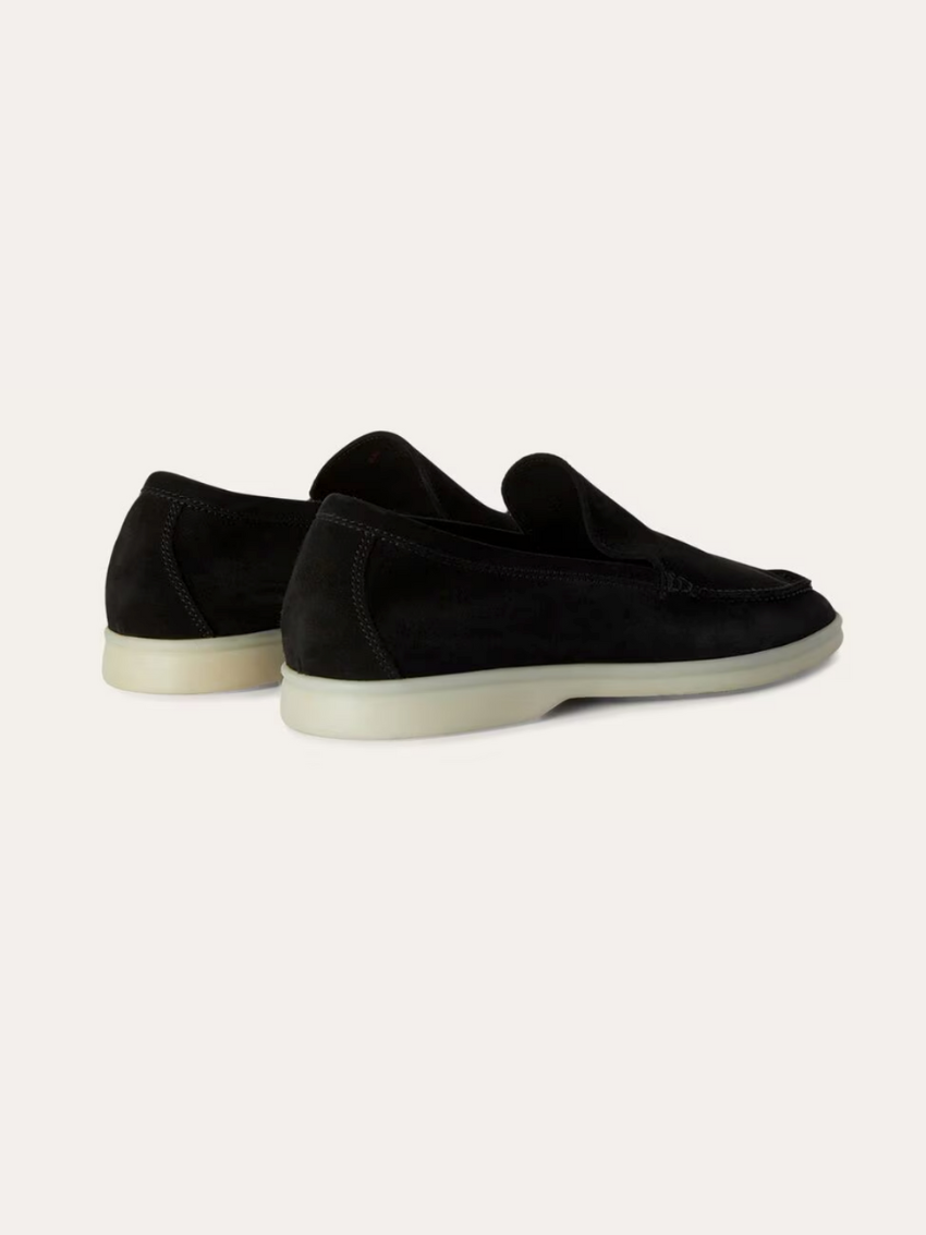 Klassieke Zwart Suède Loafers voor Heren