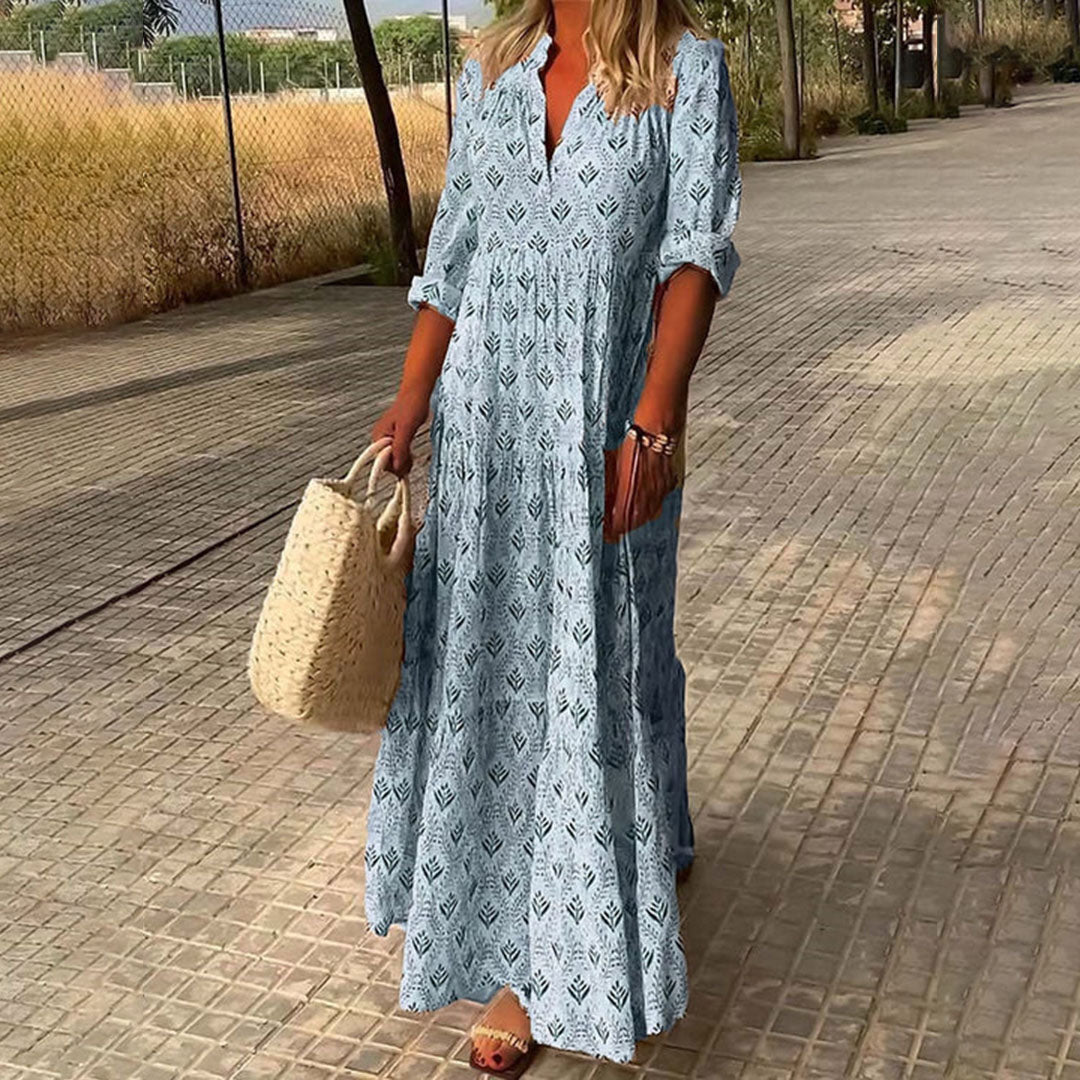 Boho Maxi Jurk met Zwierige Pasvorm voor dames