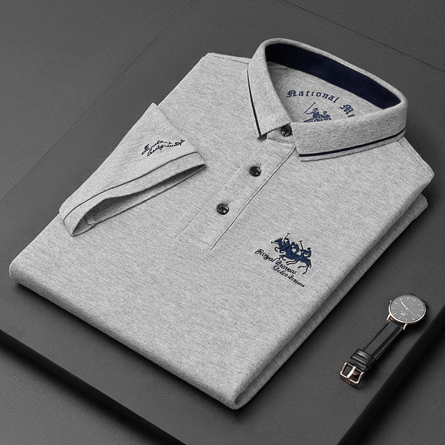 Ademend Poloshirt met Lange Mouwen voor Heren