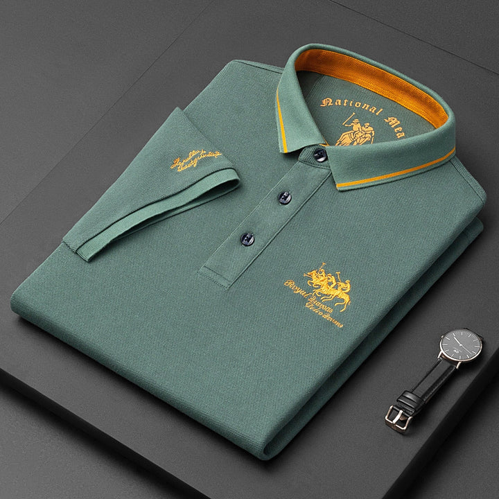 Ademend Poloshirt met Lange Mouwen voor Heren