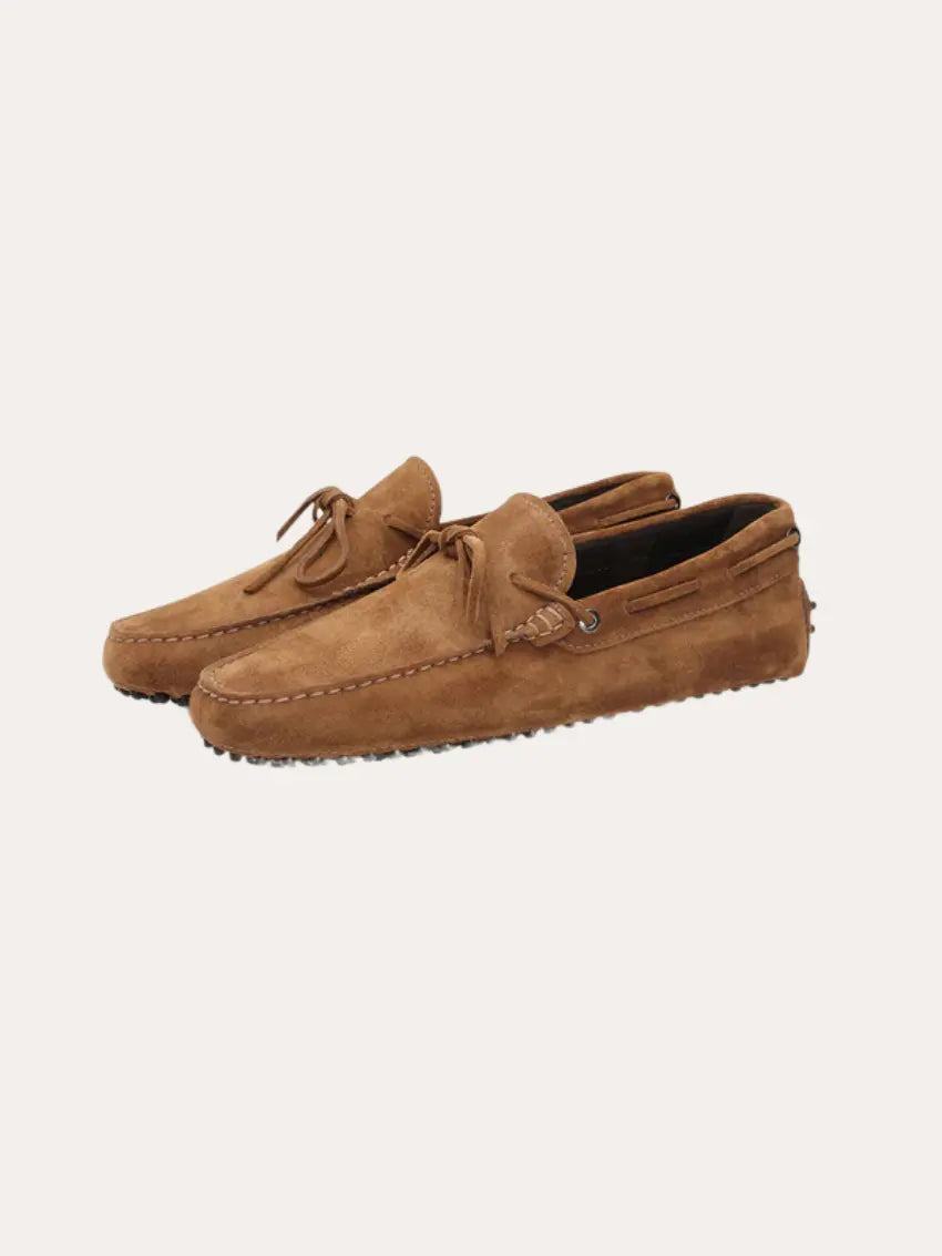 Bruine Katoenen Mocassin Loafers voor Heren