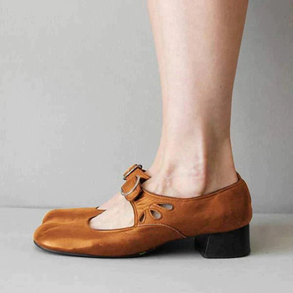 Klassieke leren sandalen voor dames