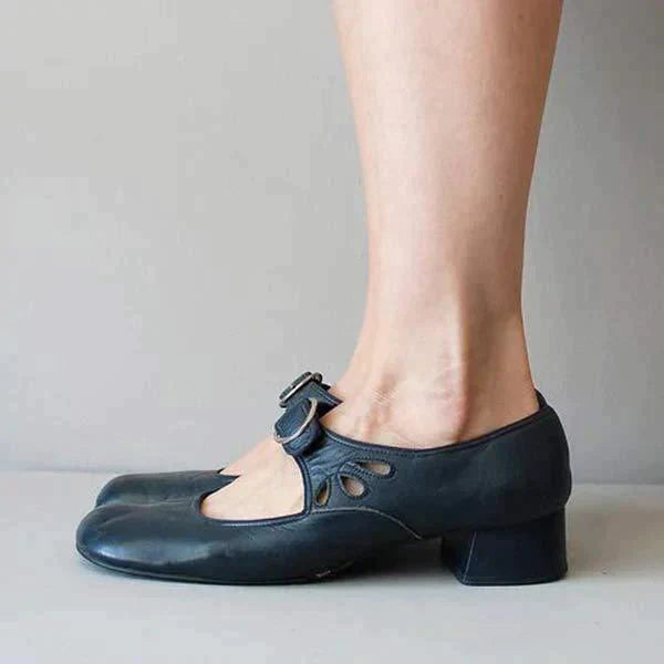 Klassieke leren sandalen voor dames