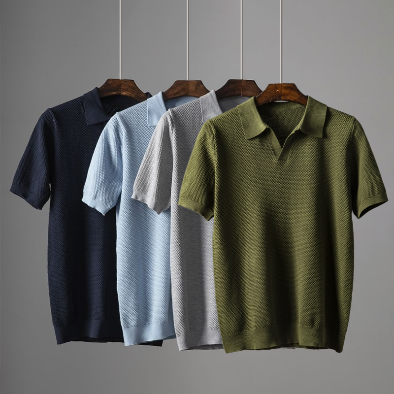 Heren Casual Poloshirt – Korte Mouwen, Alledaags Comfort