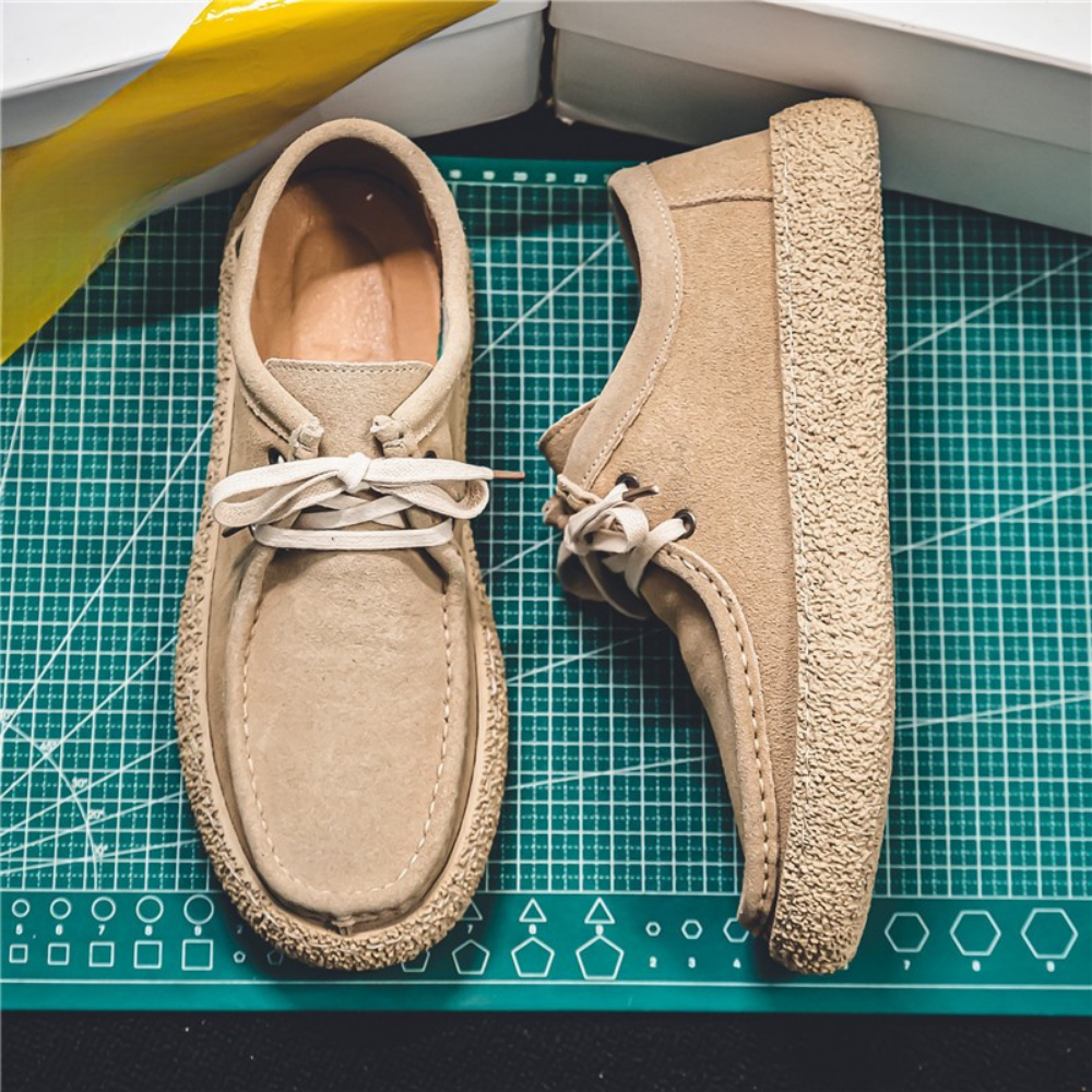 Heren Mocassinschoenen – Laag Model – Vetersluiting – Stevige Zool – Comfortabele Pasvorm