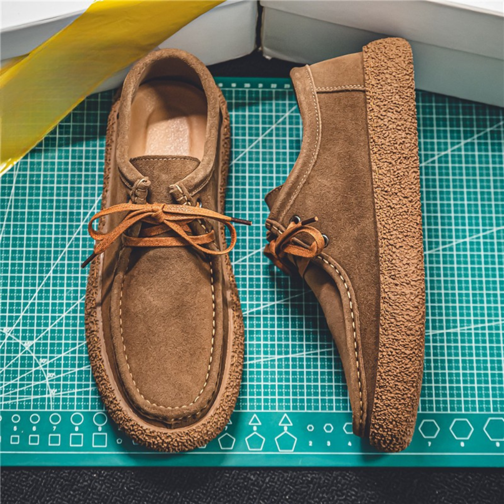 Heren Mocassinschoenen – Laag Model – Vetersluiting – Stevige Zool – Comfortabele Pasvorm