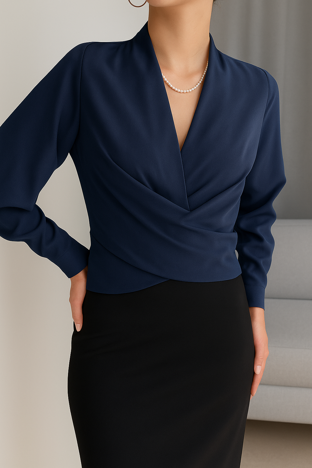 Satijnen Blouse voor Dames