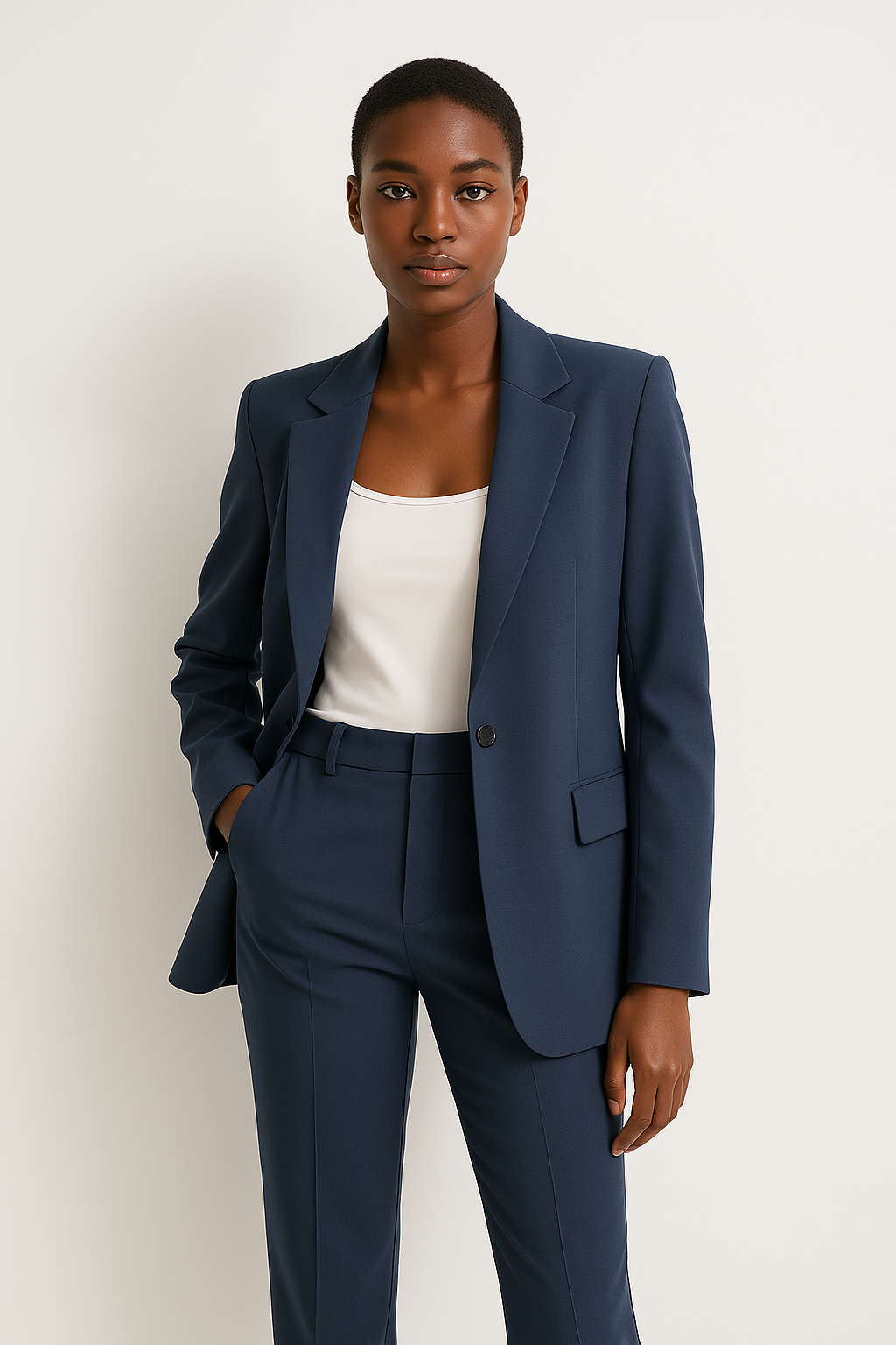Elegante Dames Blazer en Broek Set voor Smart Casual Looks