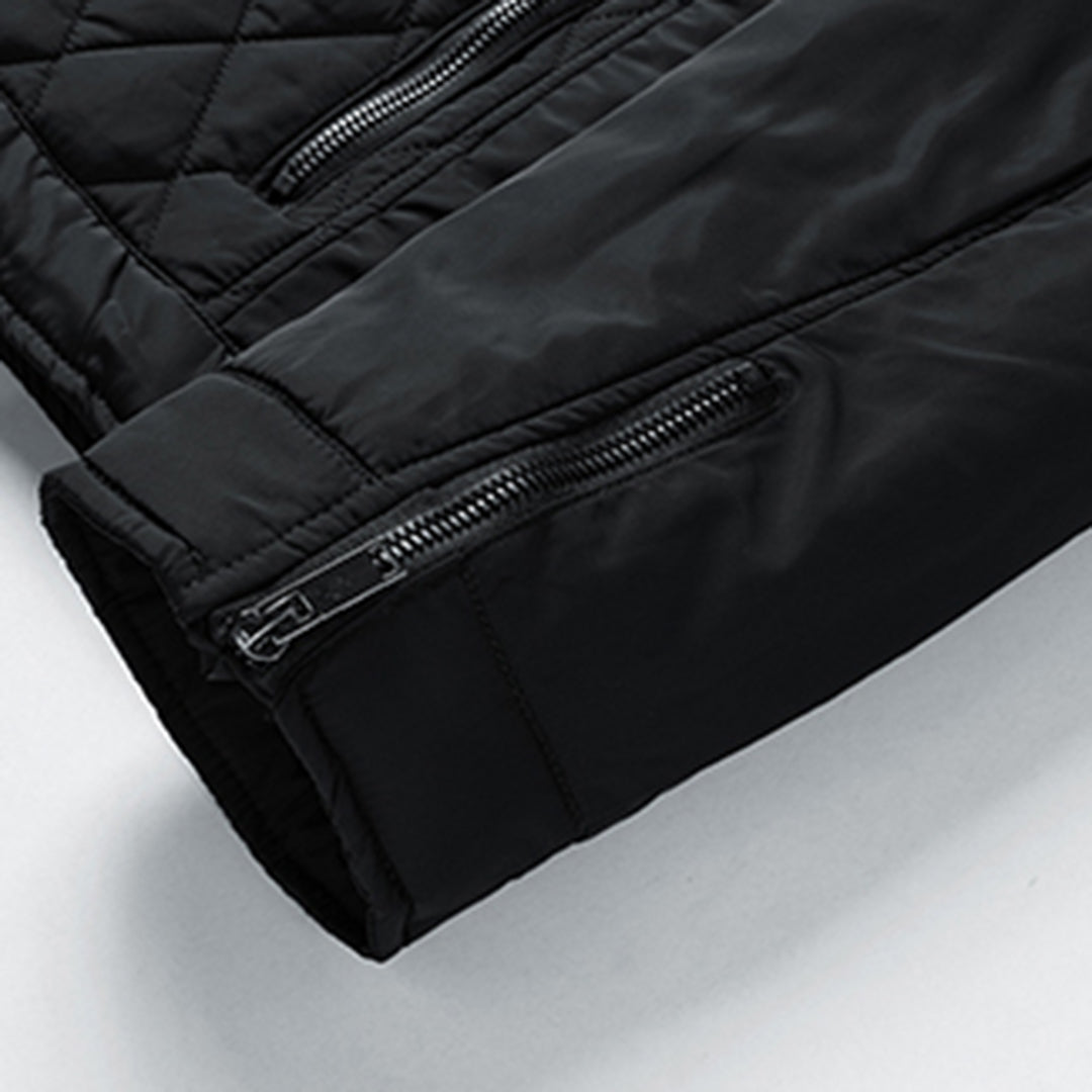 Heren Quilted Jas – Getailleerde Pasvorm – Lichtgewicht Isolerend – Ritsluiting